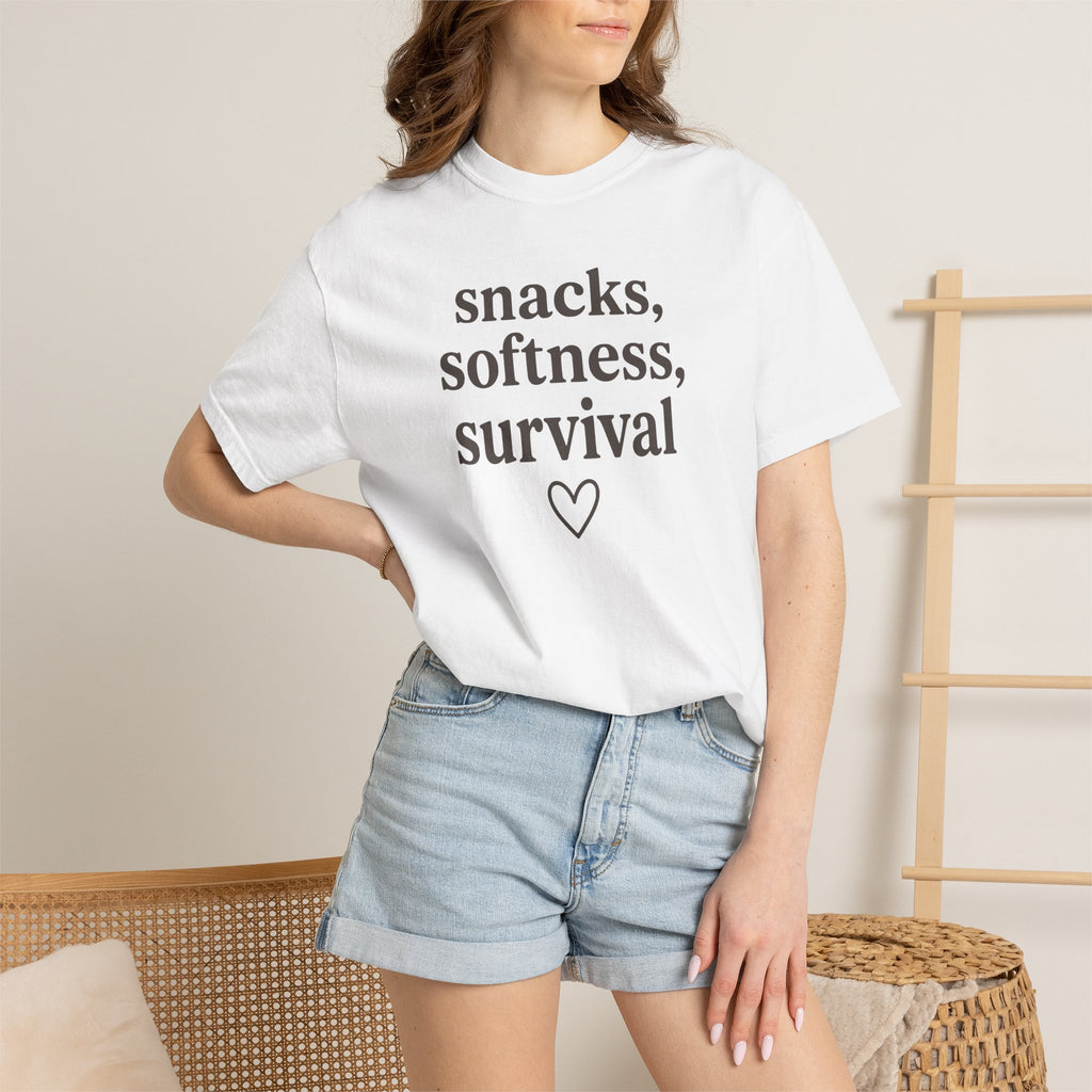 Snacks Softness Survival T-shirt