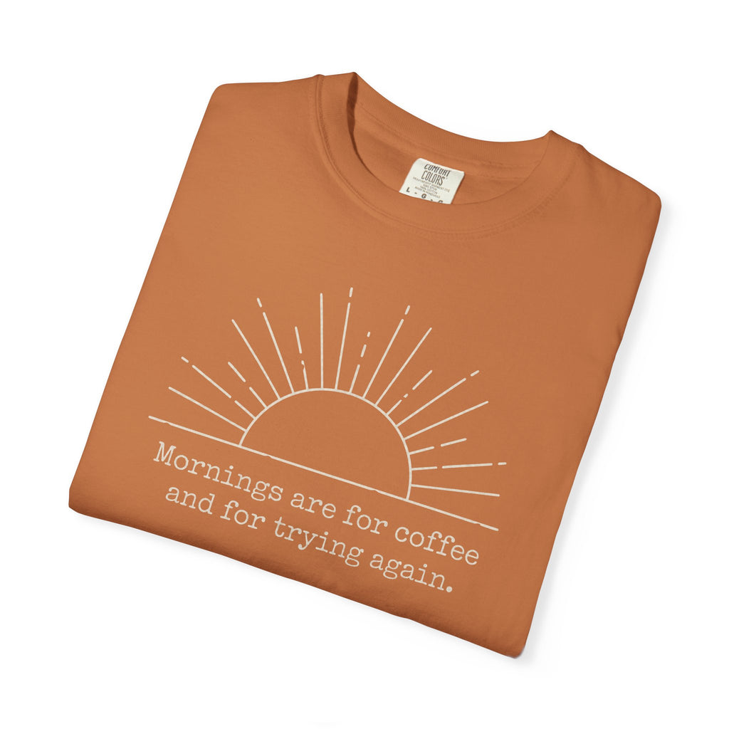 Mornings Are For Coffee And Trying Again T-shirt