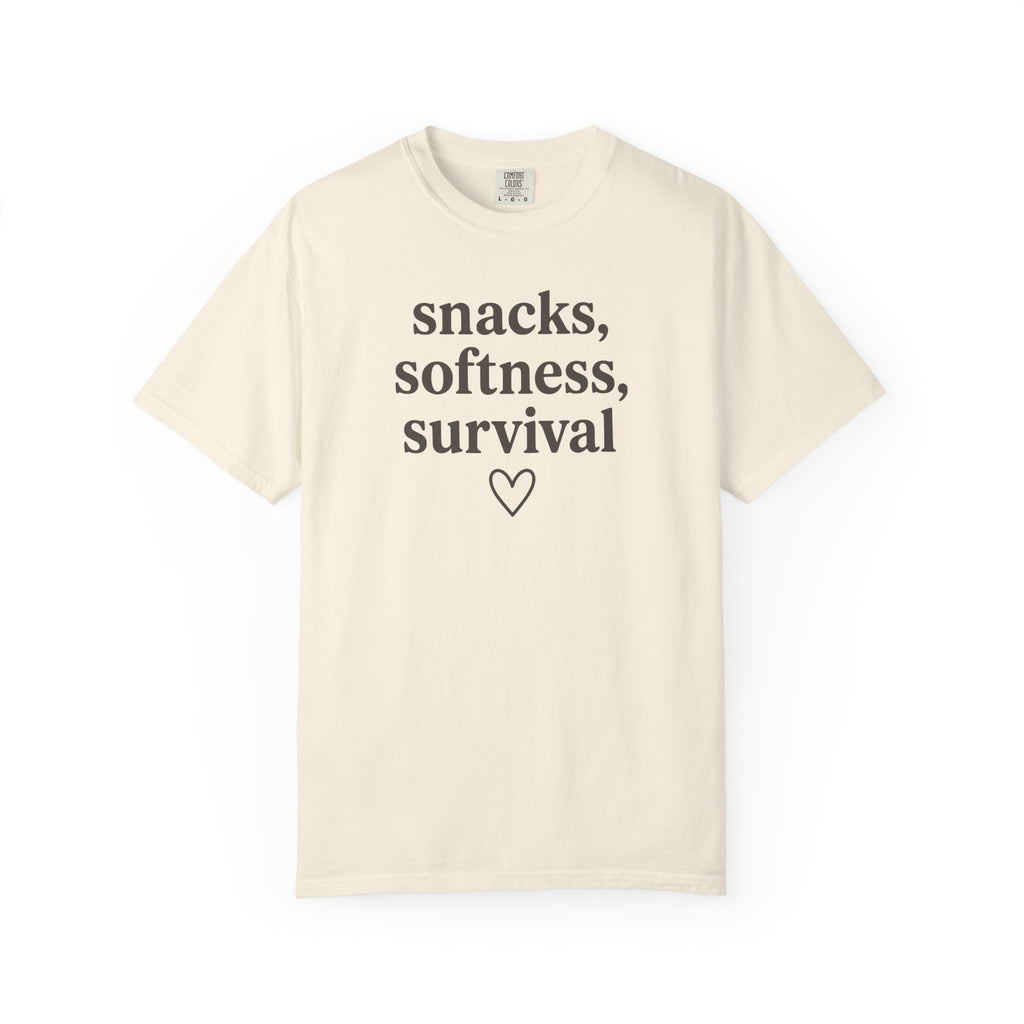 Snacks Softness Survival T-shirt