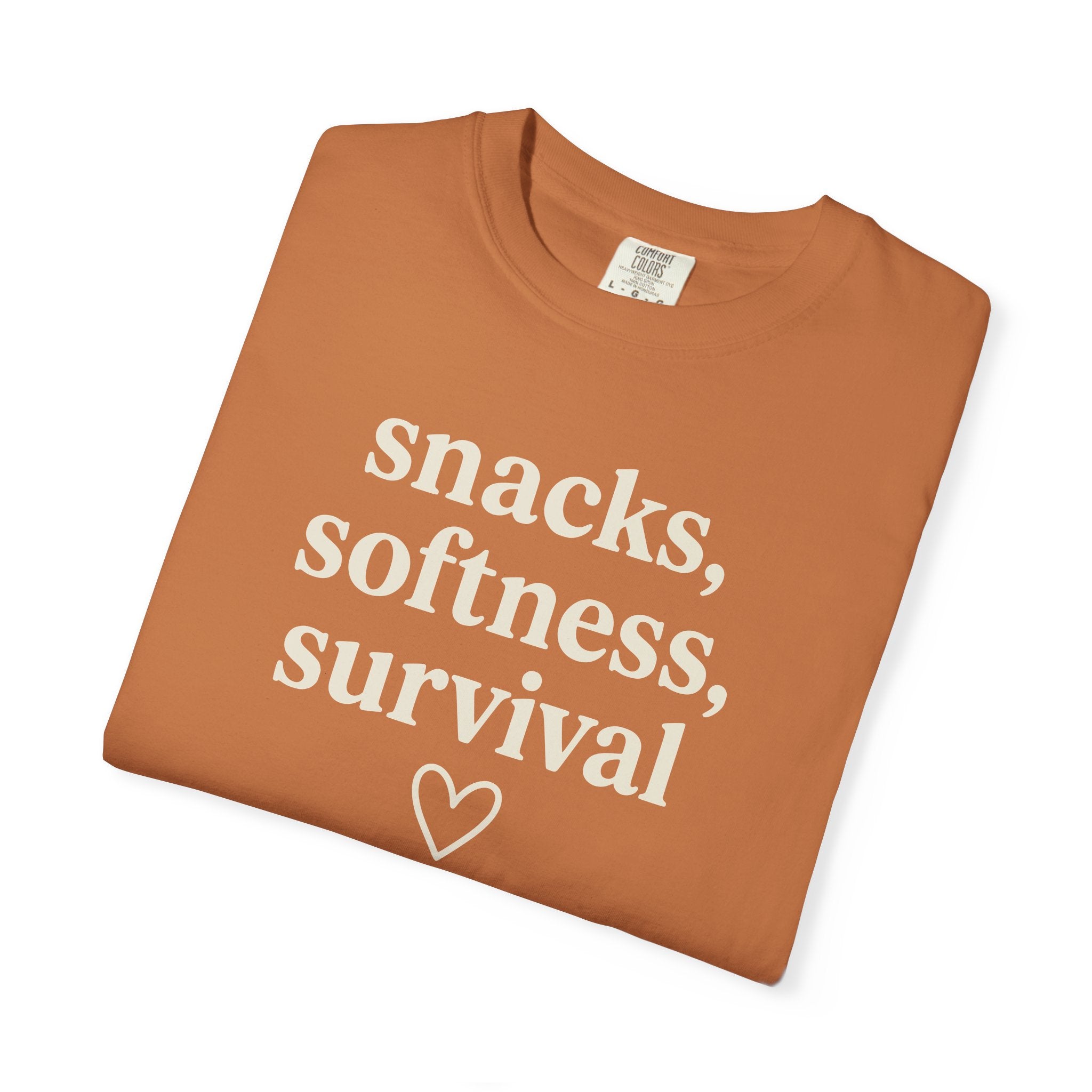 Snacks Softness Survival T-shirt
