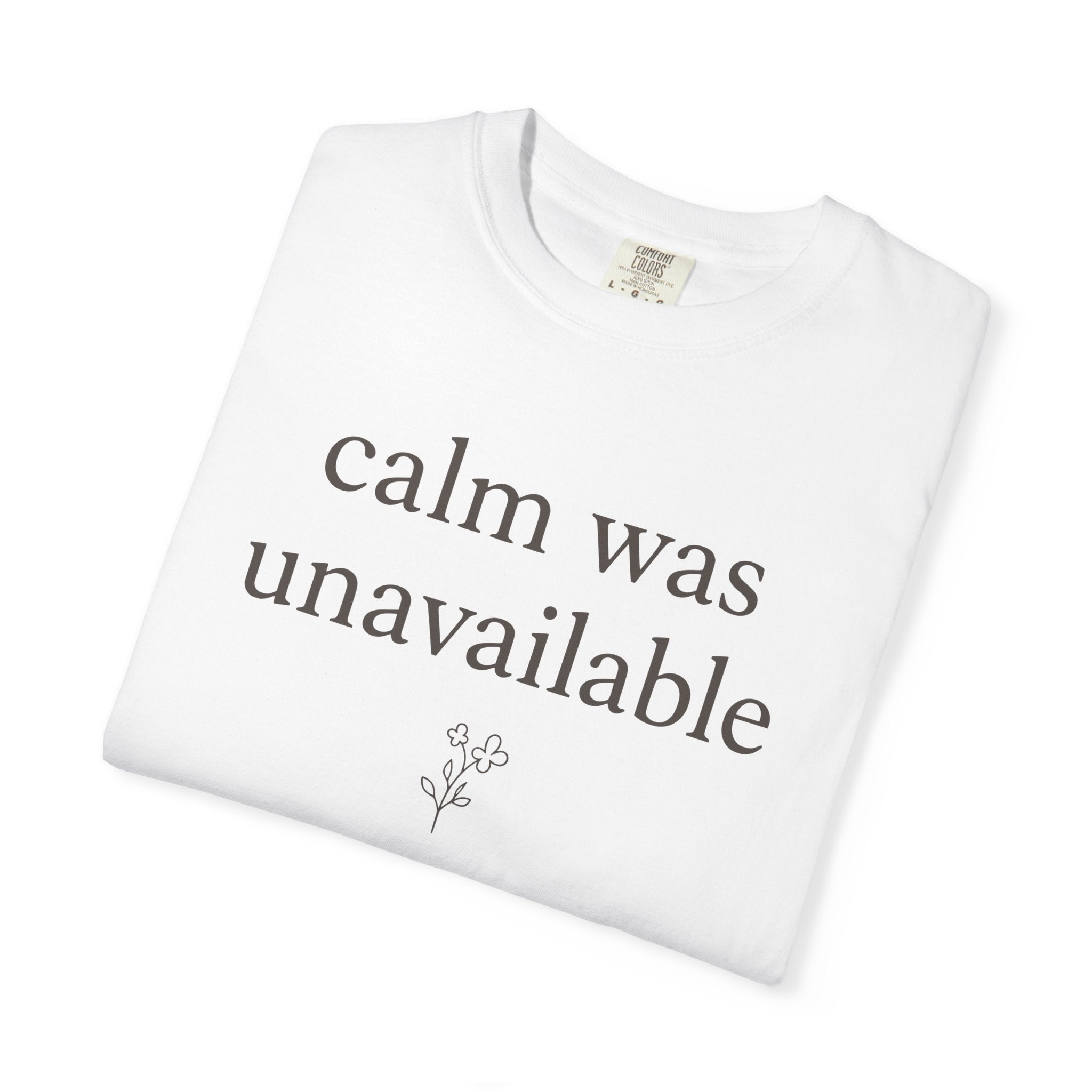 Calm Was Unavailable T-shirt