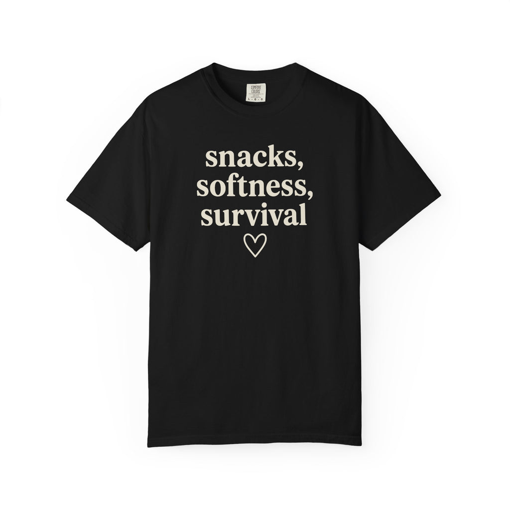Snacks Softness Survival T-shirt
