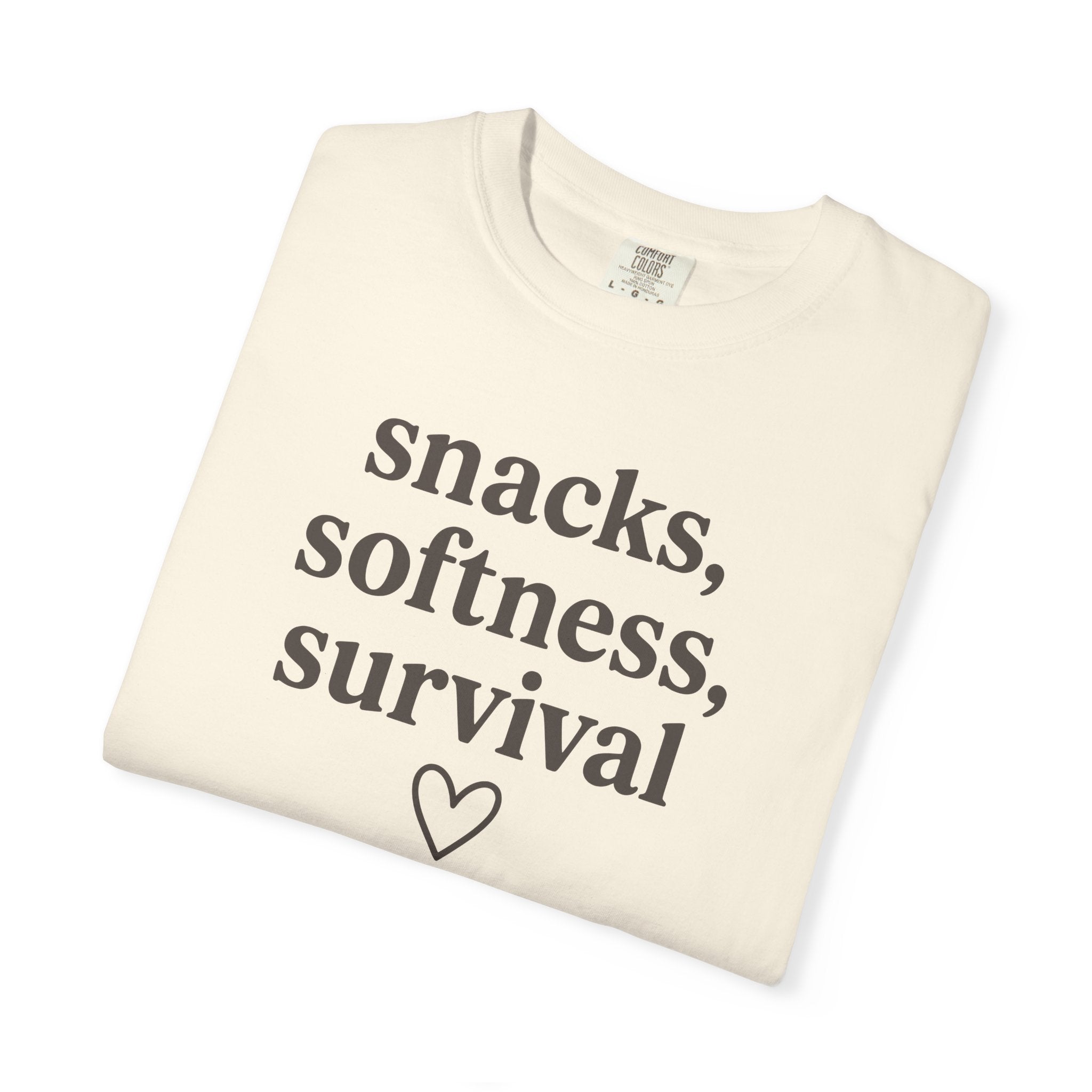 Snacks Softness Survival T-shirt