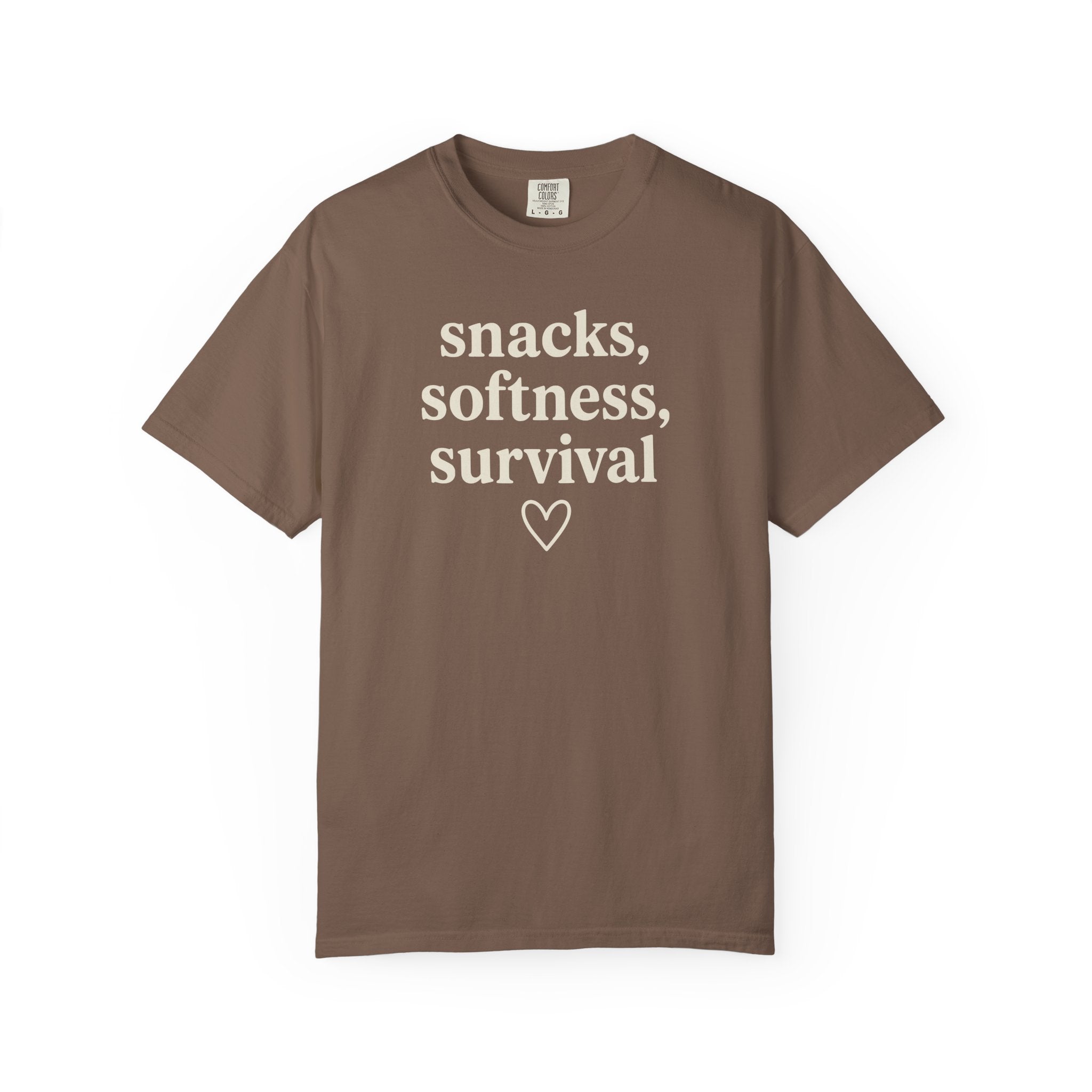Snacks Softness Survival T-shirt