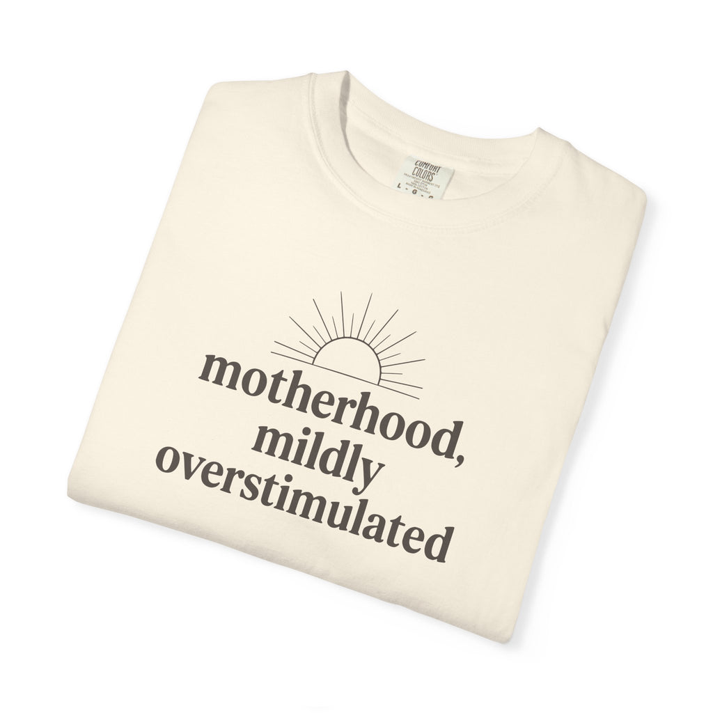 Motherhood Mildly Overstimulated T-shirt