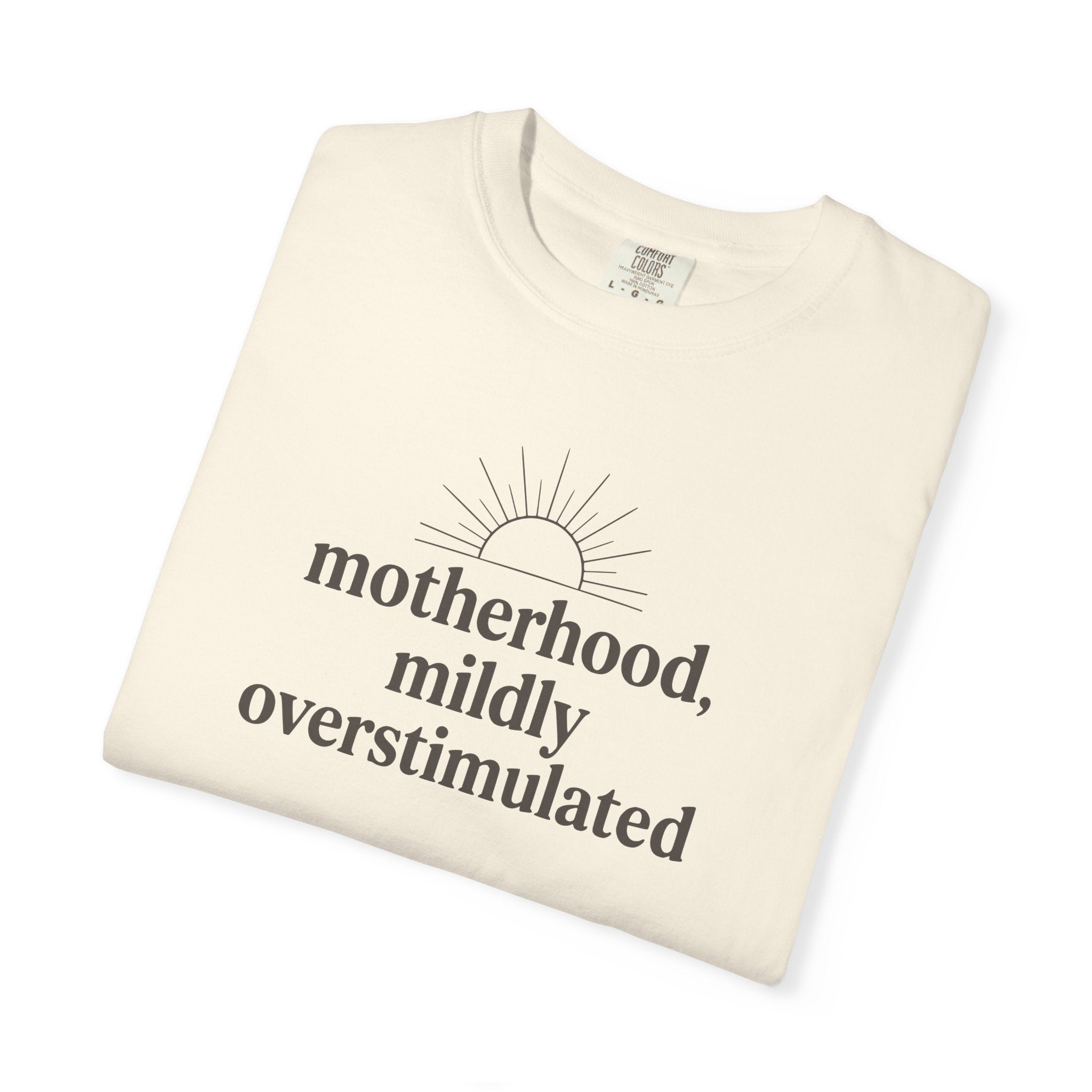 Motherhood Mildly Overstimulated T-shirt