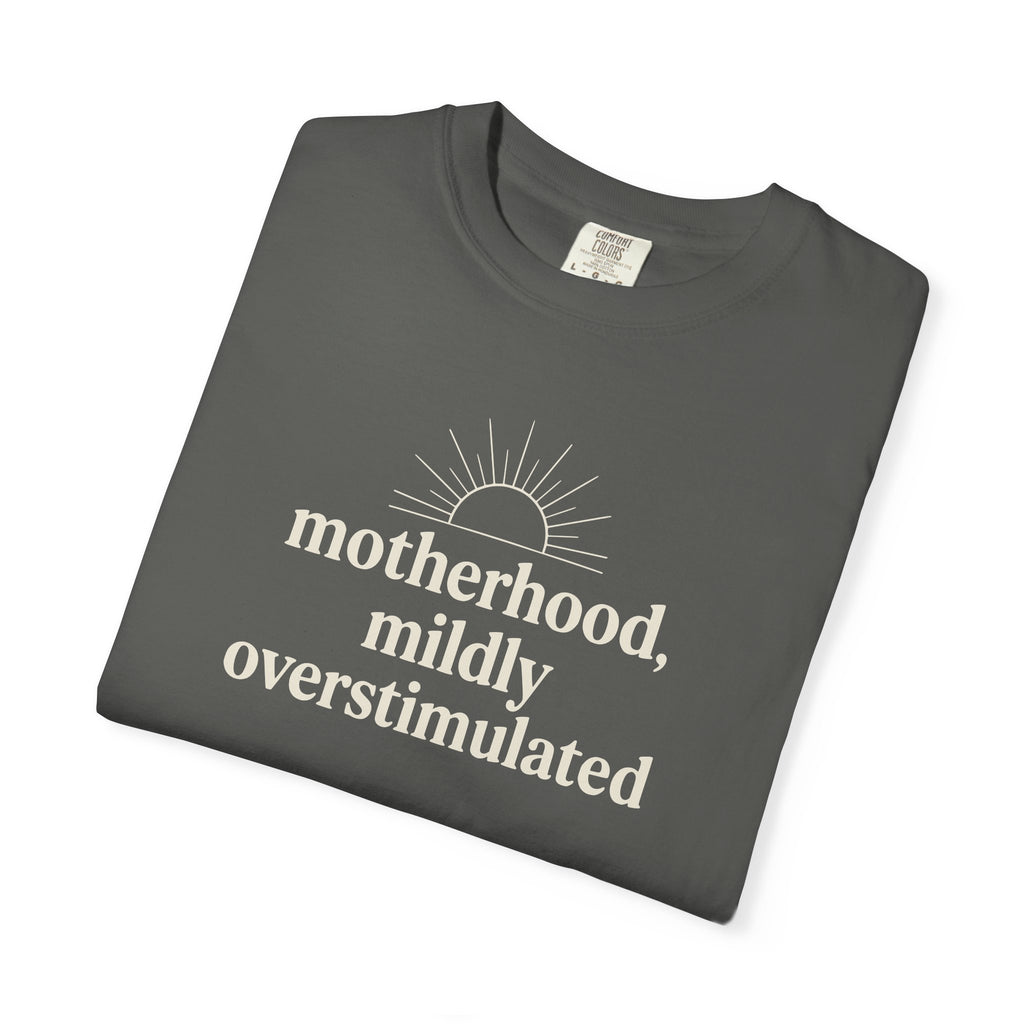 Motherhood Mildly Overstimulated T-shirt