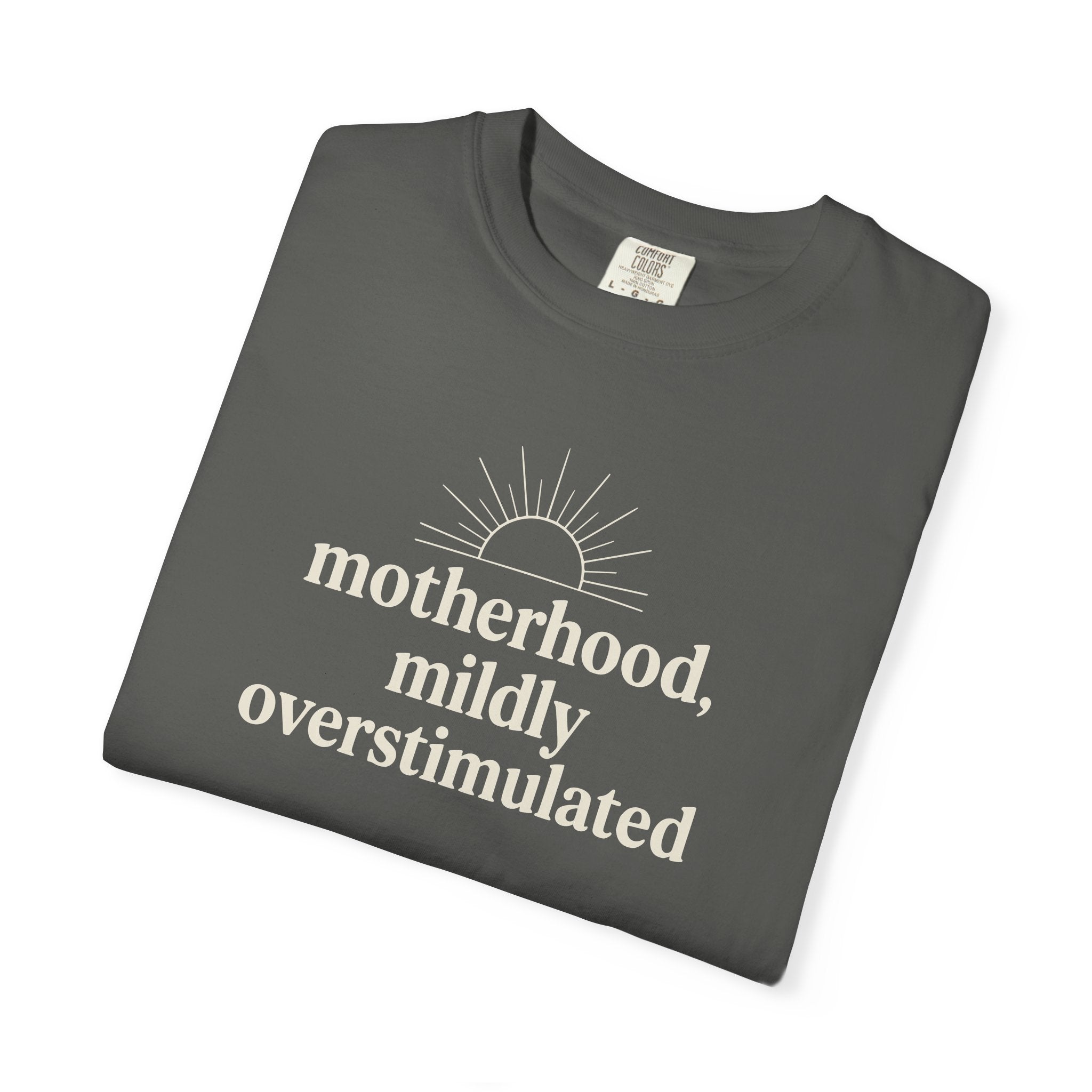 Motherhood Mildly Overstimulated T-shirt