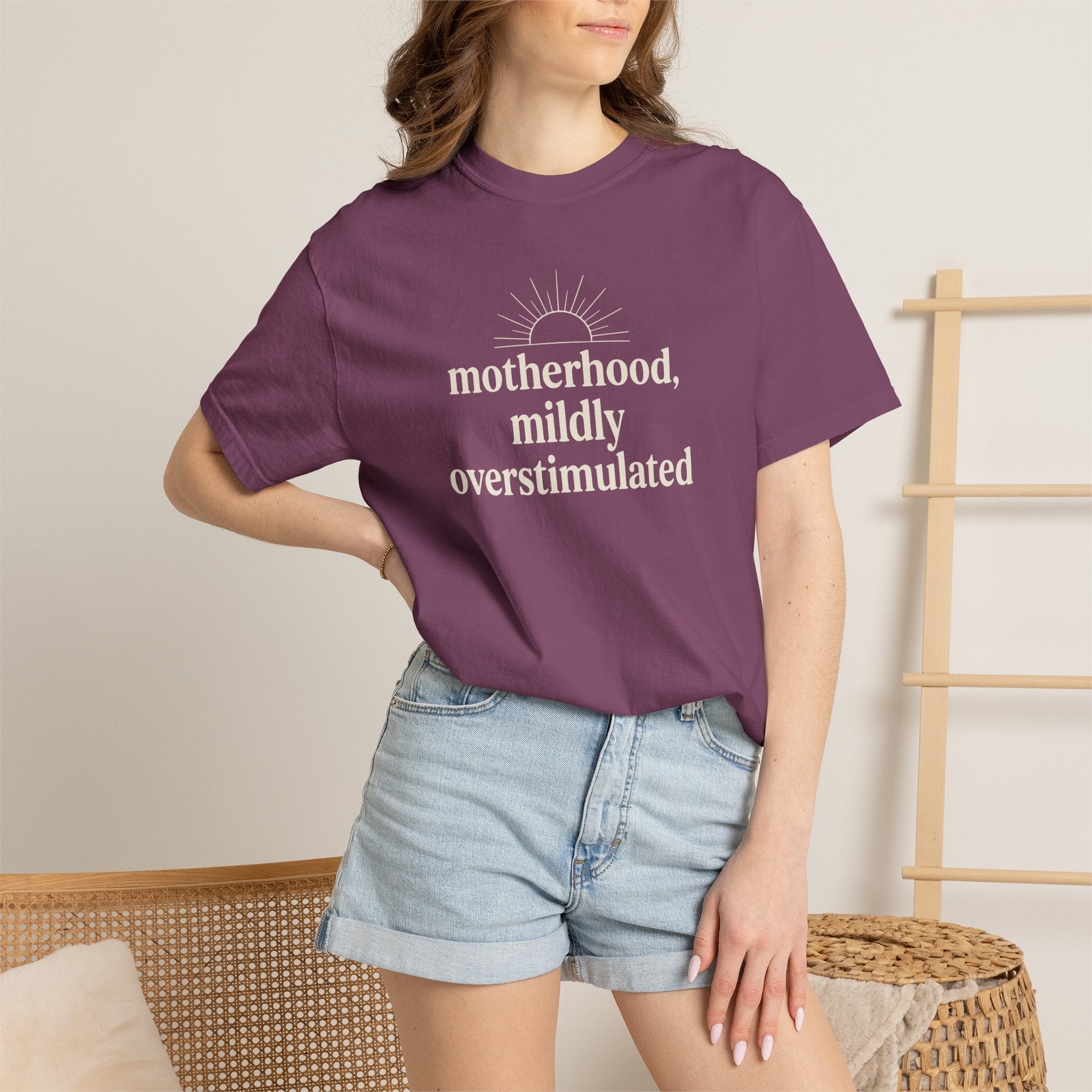 Motherhood Mildly Overstimulated T-shirt