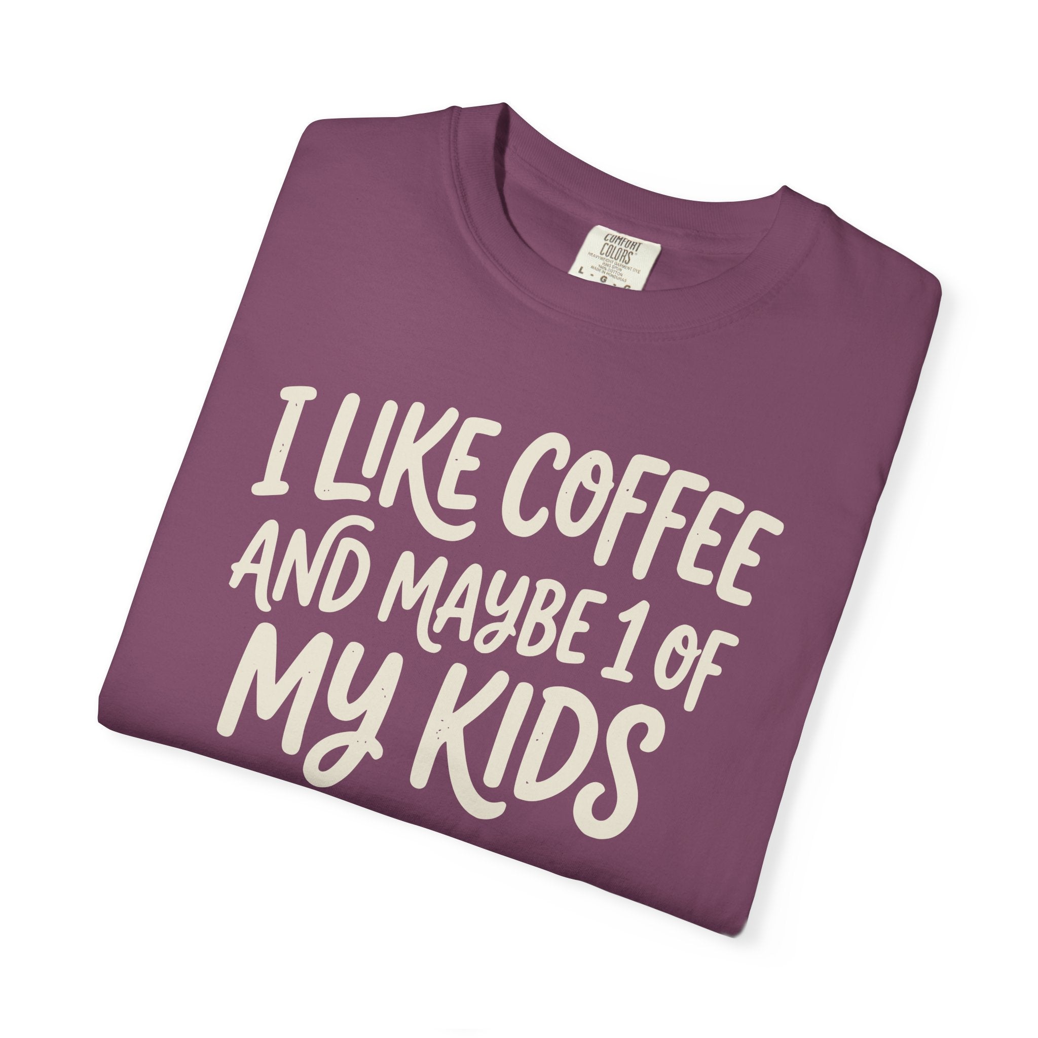 I Like Coffee And Maybe 1 Of My Kids T-shirt