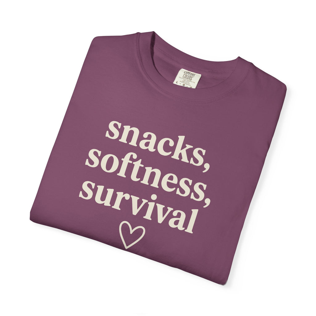 Snacks Softness Survival T-shirt