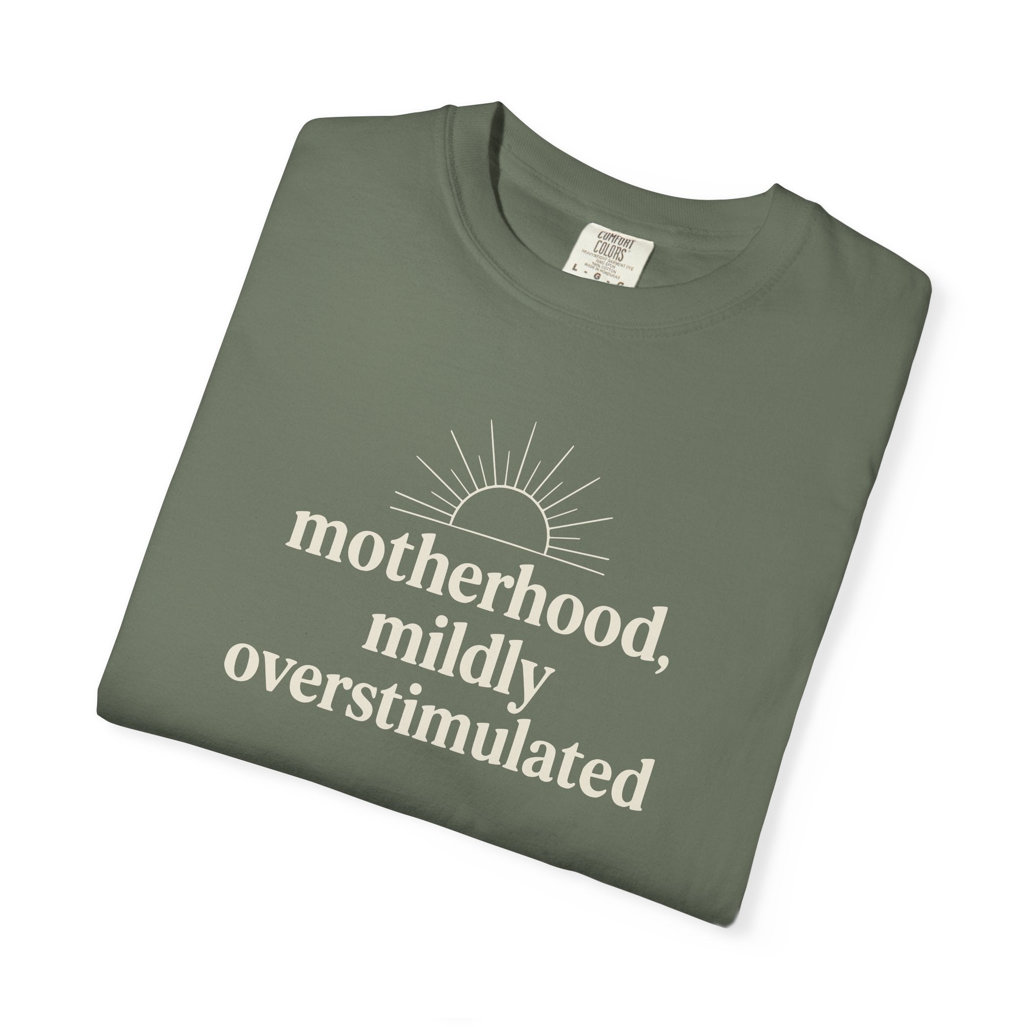 Motherhood Mildly Overstimulated T-shirt
