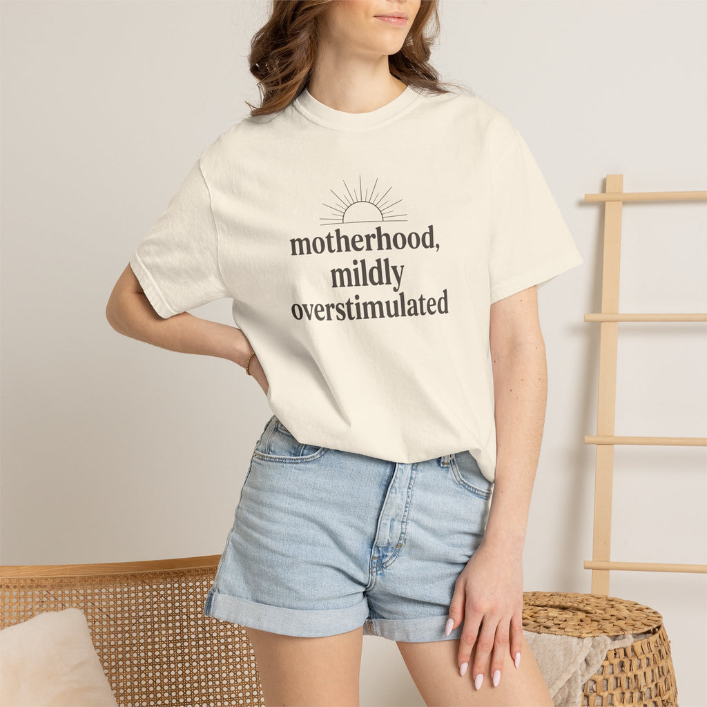 Motherhood Mildly Overstimulated T-shirt