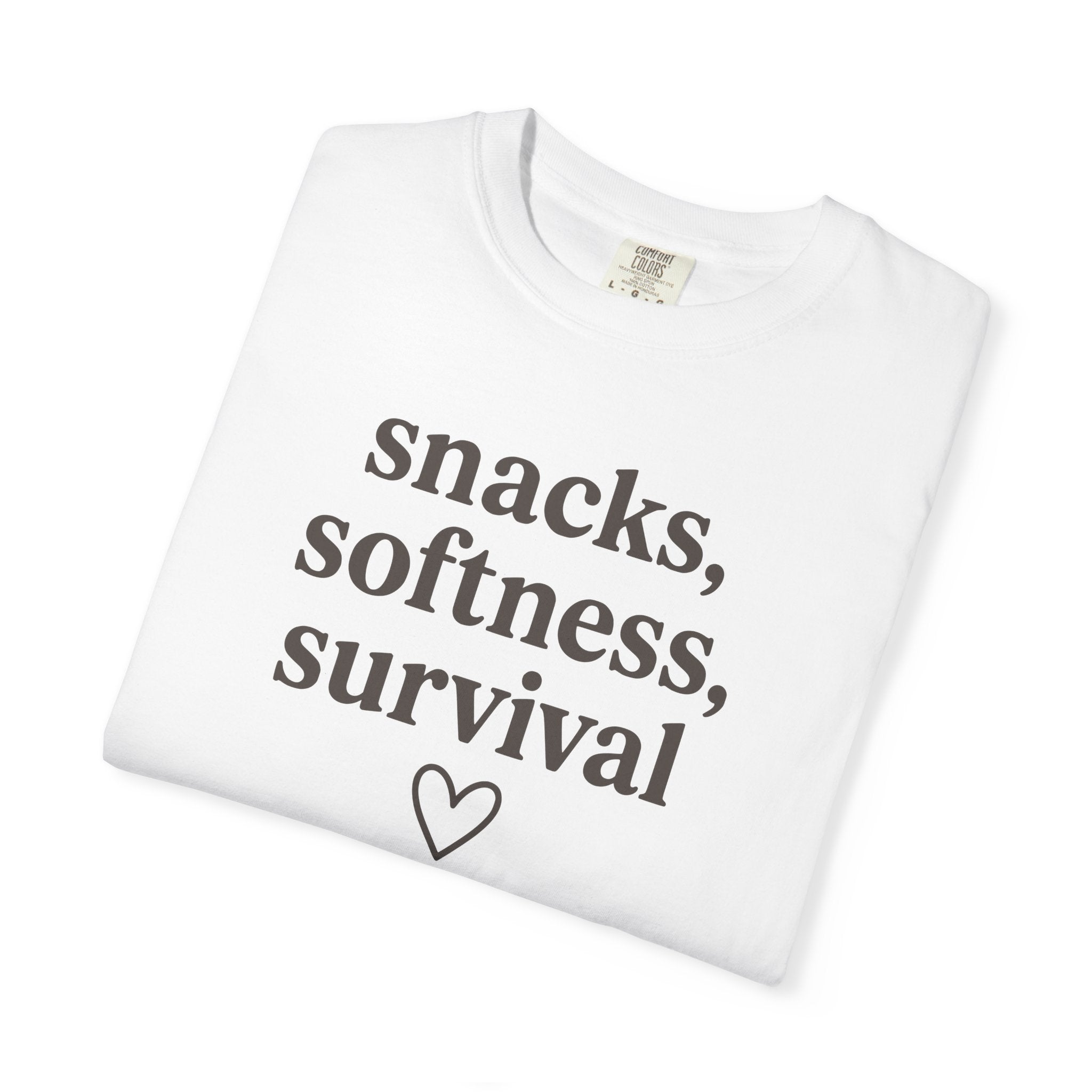 Snacks Softness Survival T-shirt