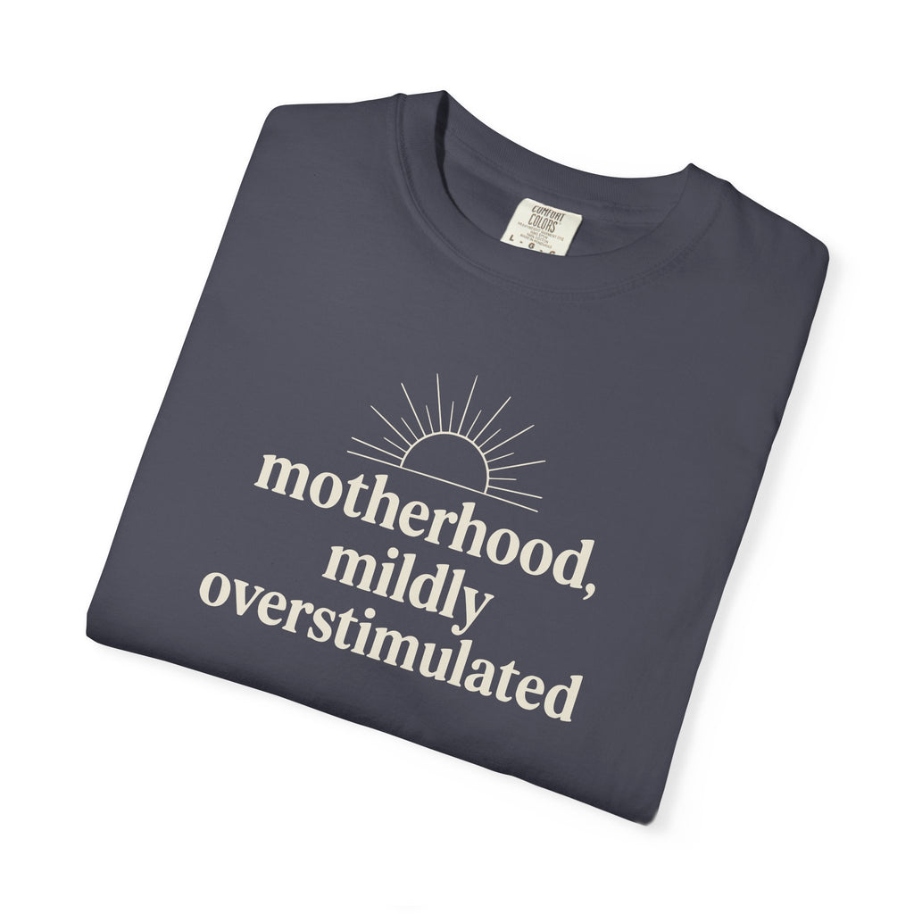 Motherhood Mildly Overstimulated T-shirt