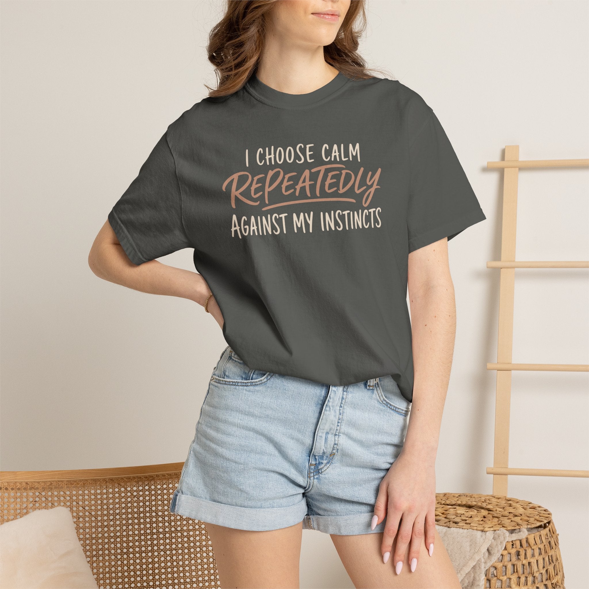 I Choose Calm Repeatedly T-shirt