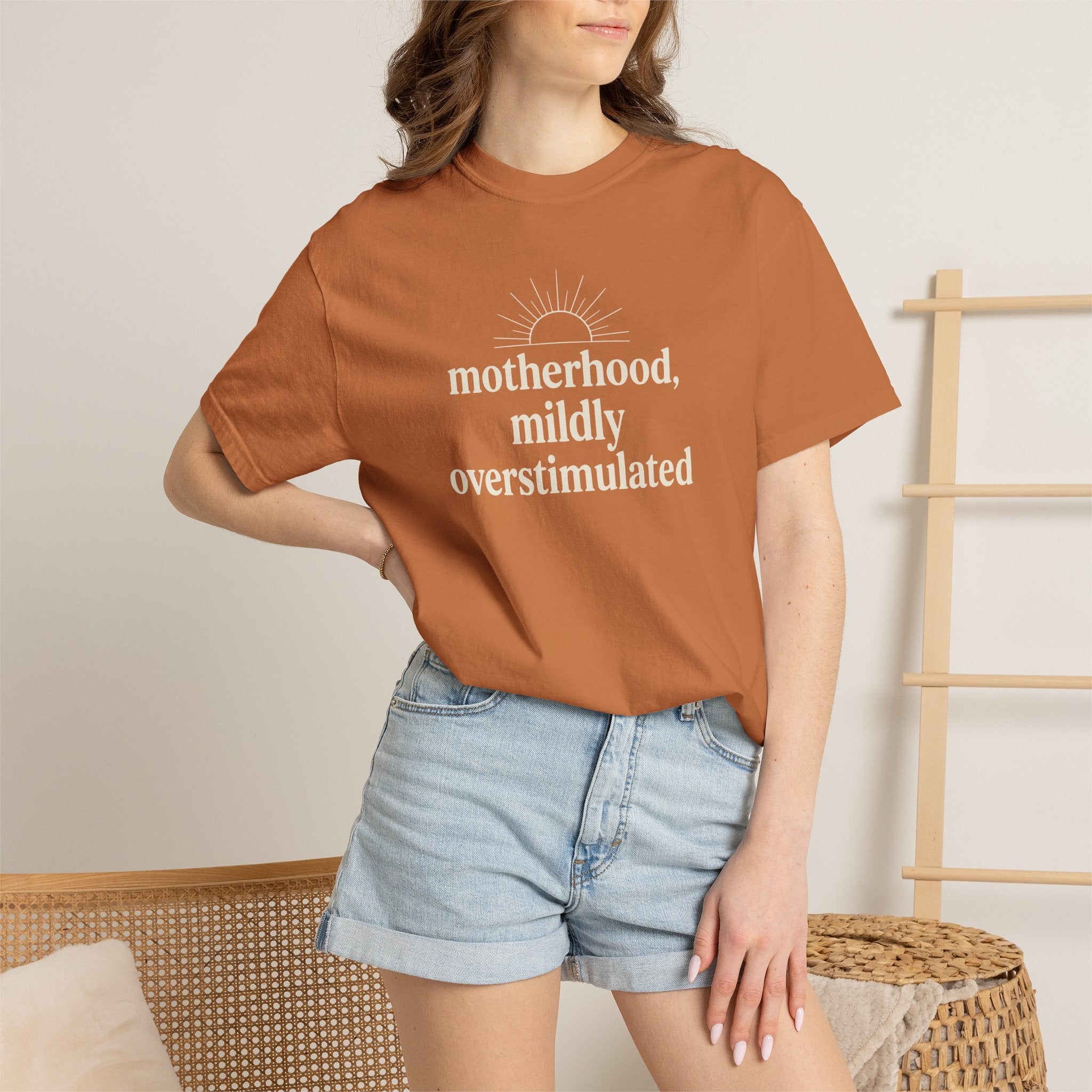 Motherhood Mildly Overstimulated T-shirt