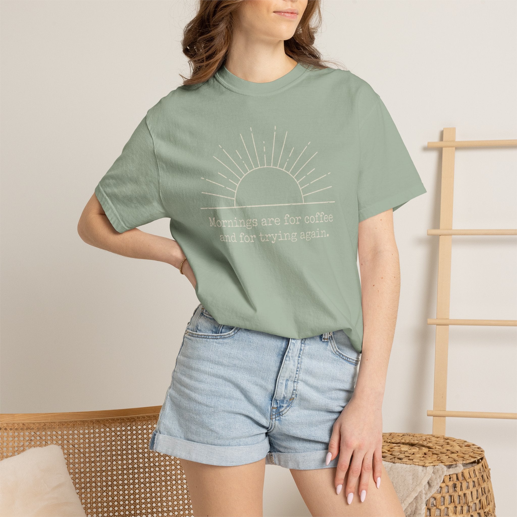 Mornings Are For Coffee And Trying Again T-shirt