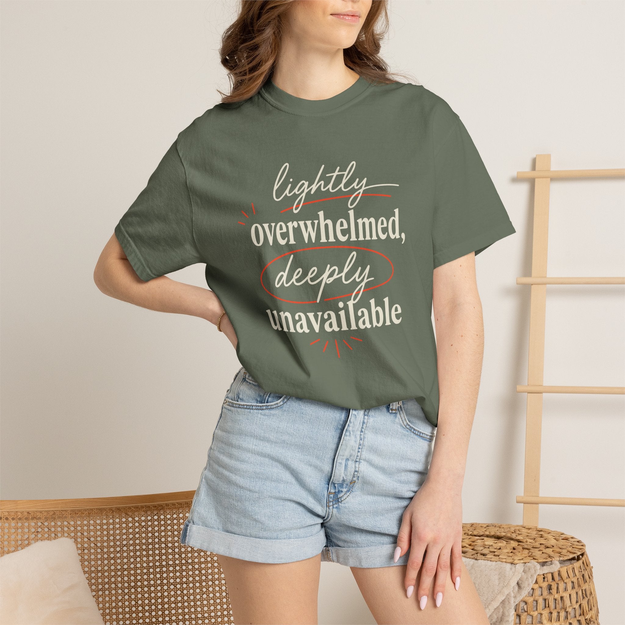 Lightly Overwhelmed Deeply Unavailable T-shirt