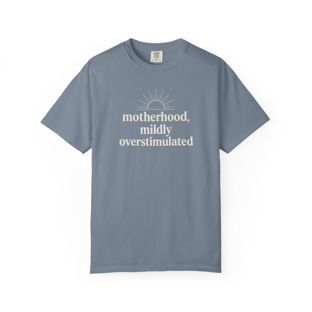 Motherhood Mildly Overstimulated T-shirt