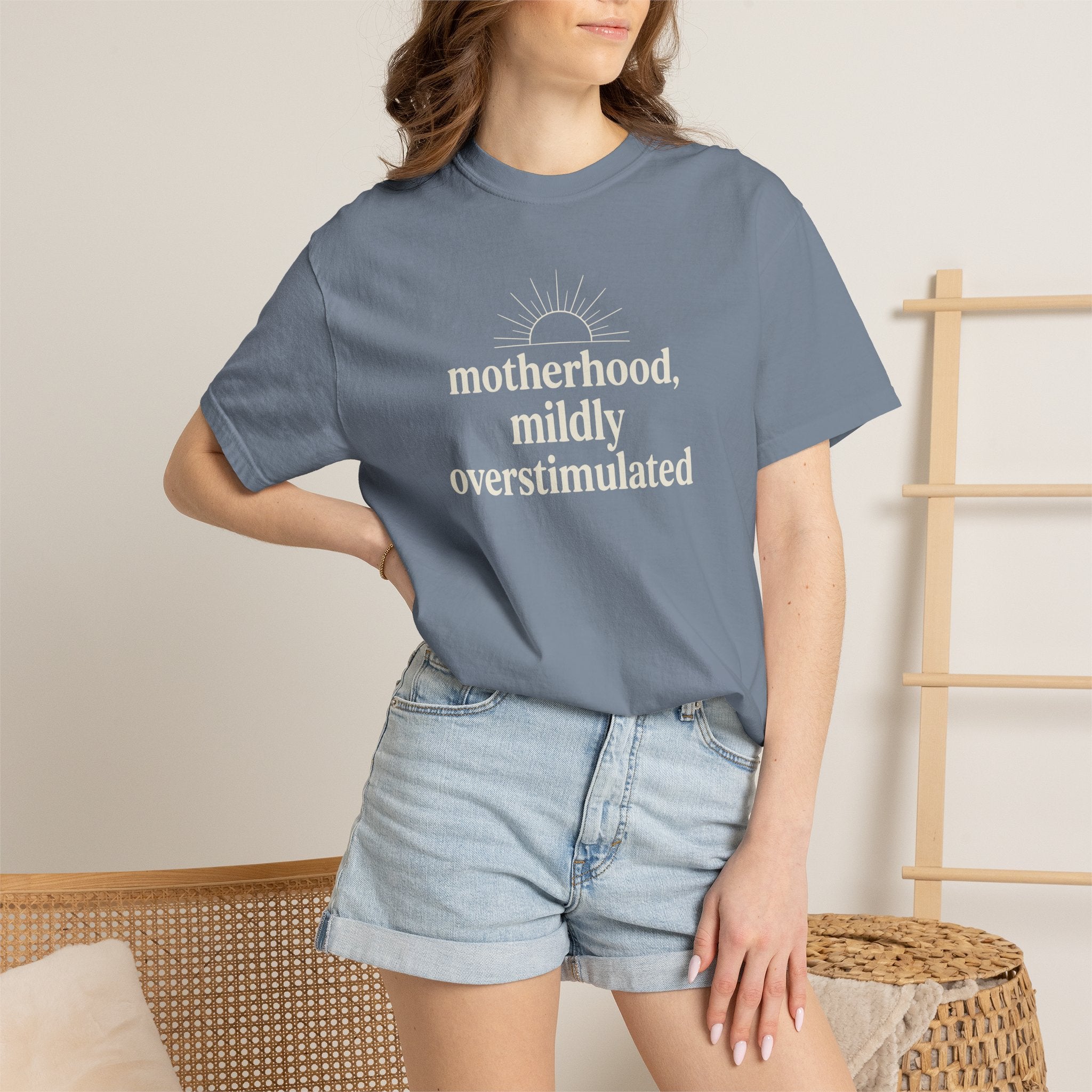 Motherhood Mildly Overstimulated T-shirt