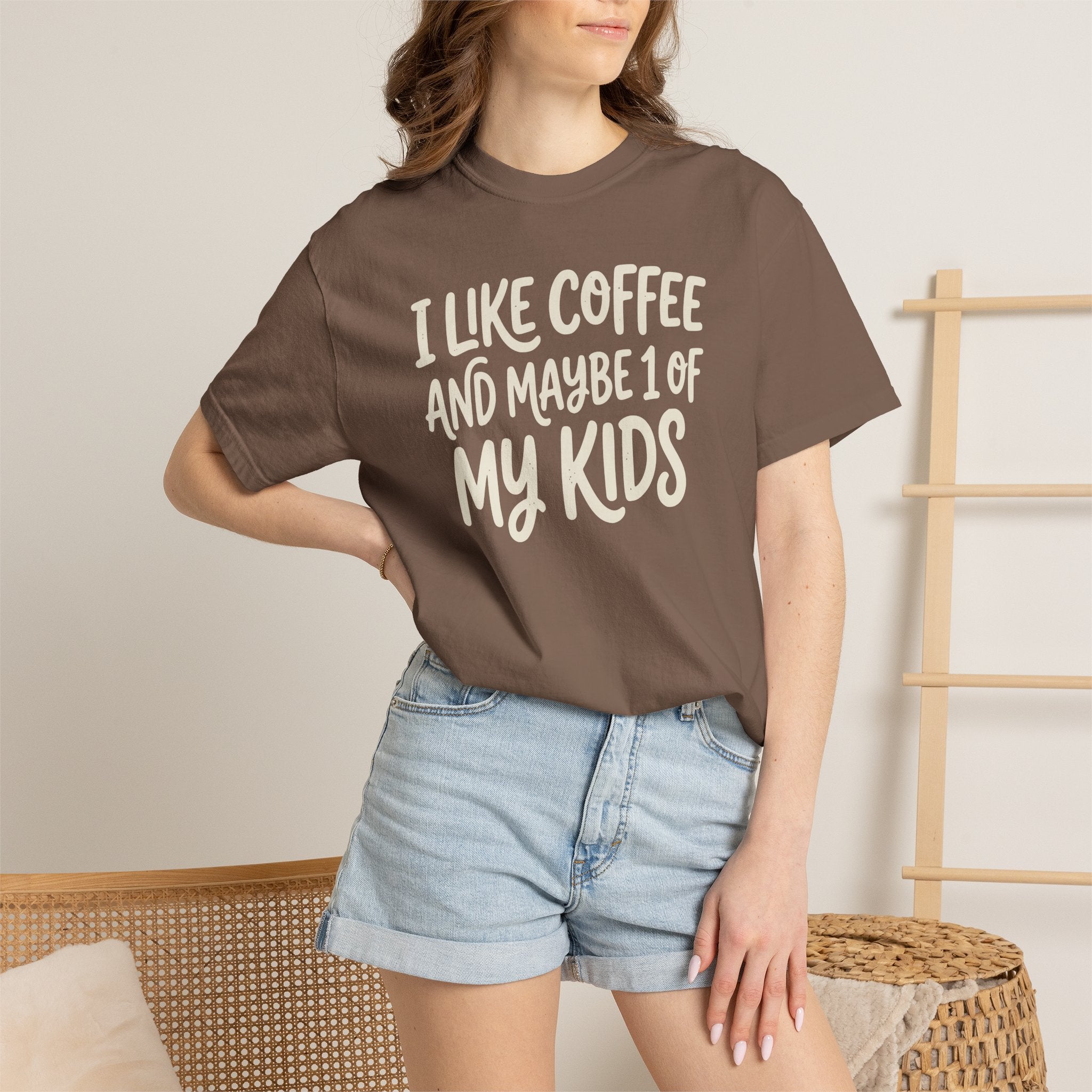 I Like Coffee And Maybe 1 Of My Kids T-shirt