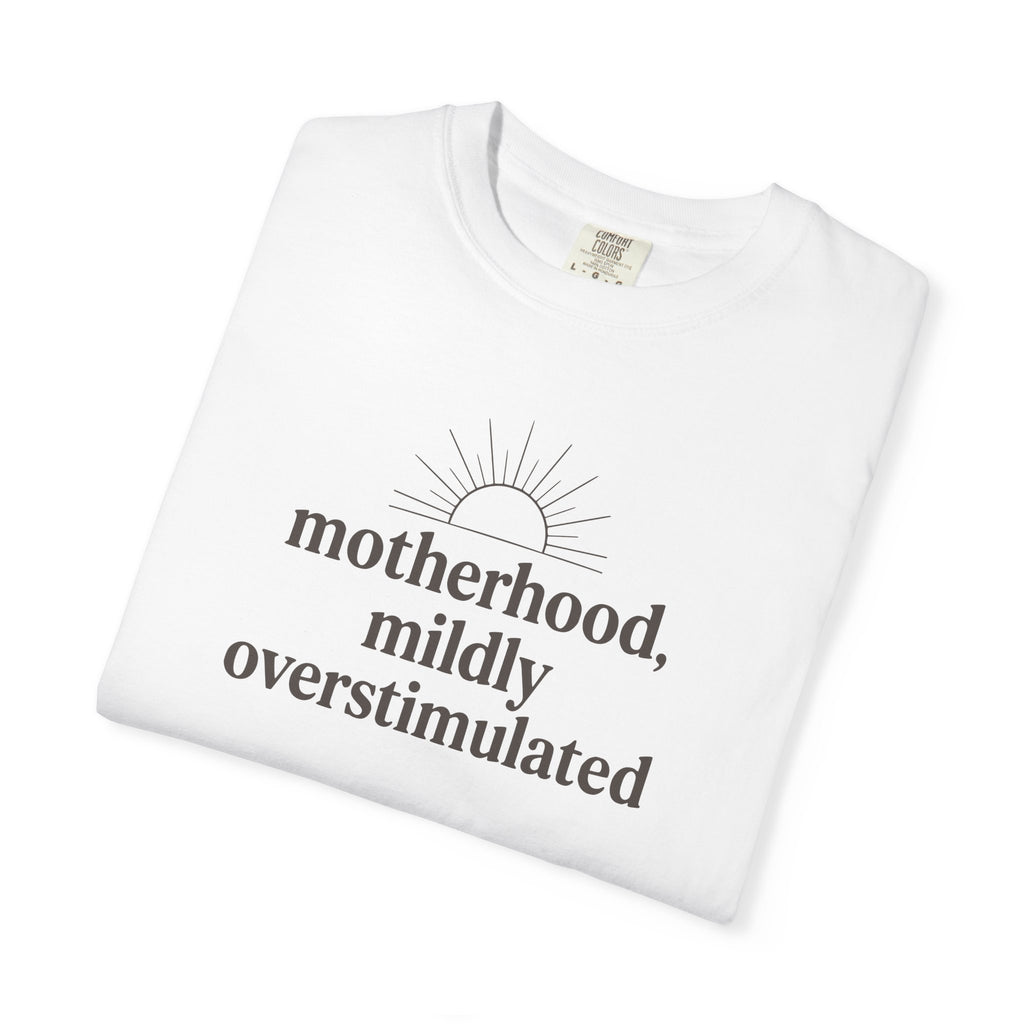 Motherhood Mildly Overstimulated T-shirt