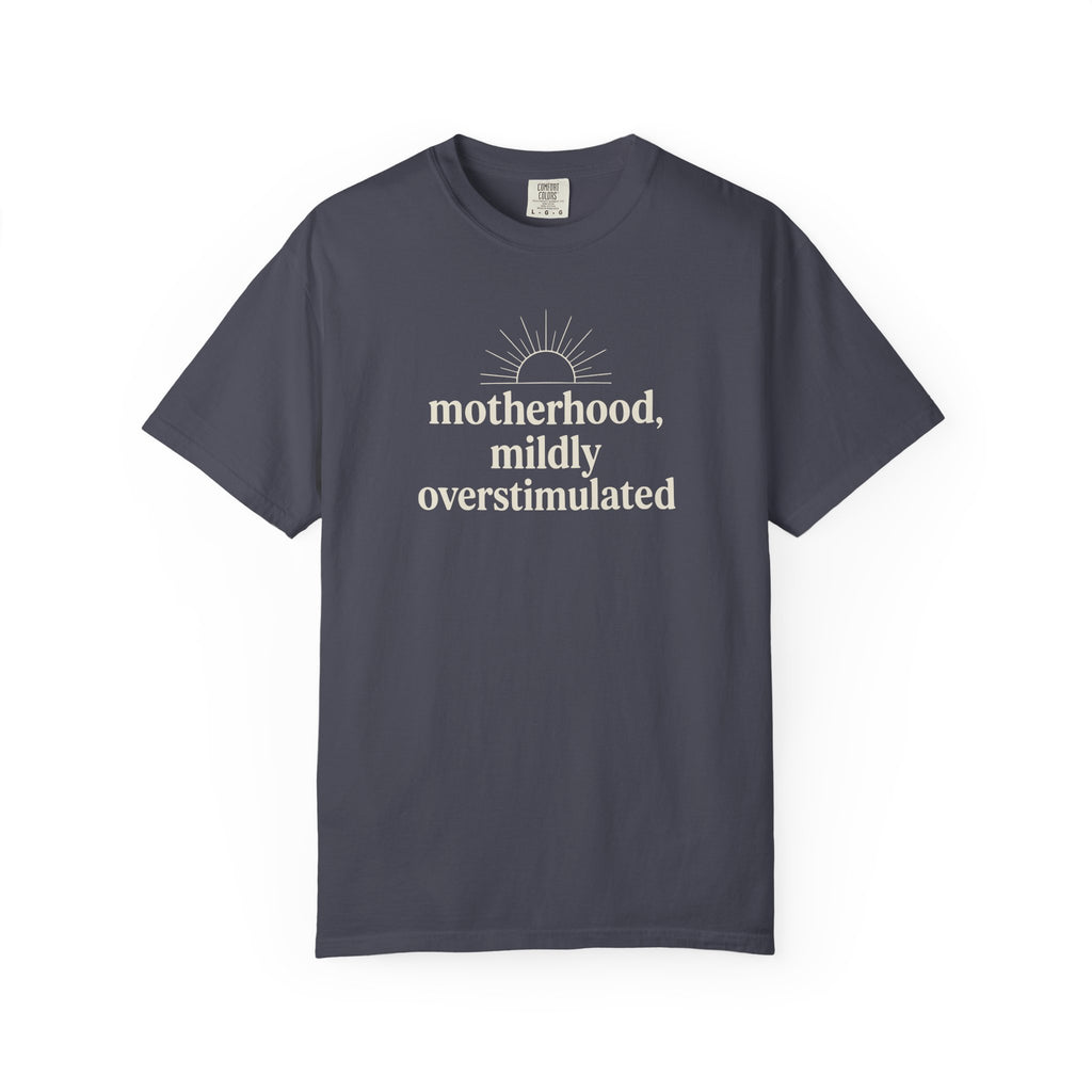 Motherhood Mildly Overstimulated T-shirt