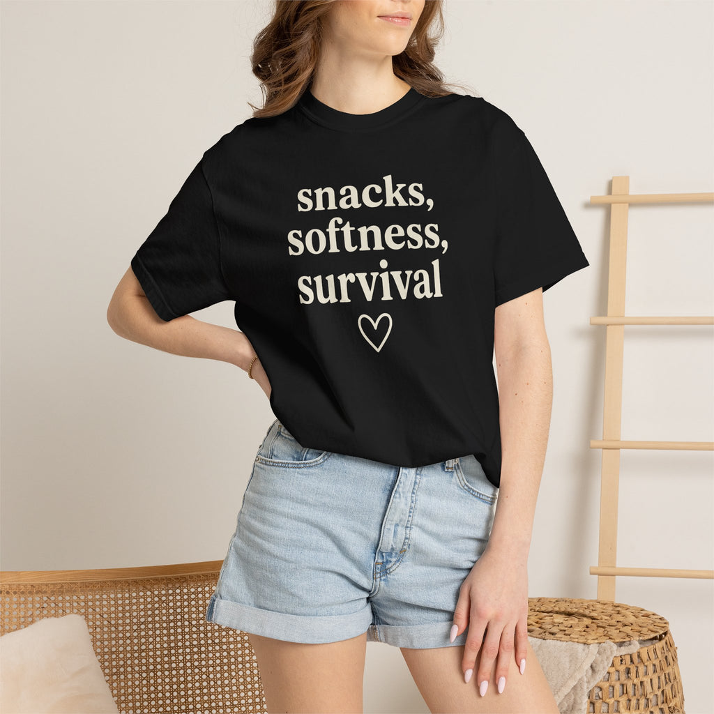 Snacks Softness Survival T-shirt