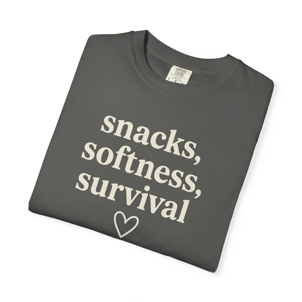 Snacks Softness Survival T-shirt