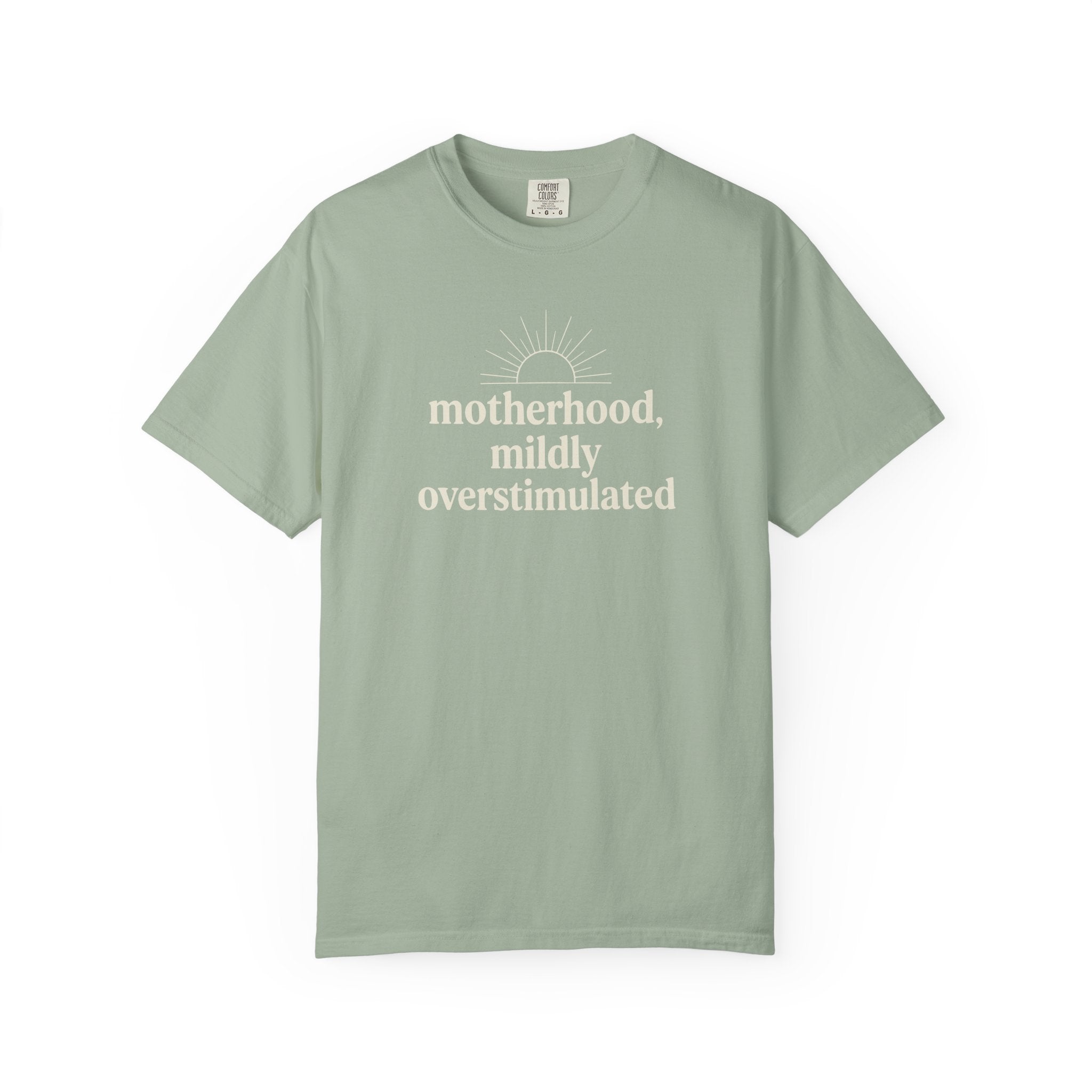 Motherhood Mildly Overstimulated T-shirt