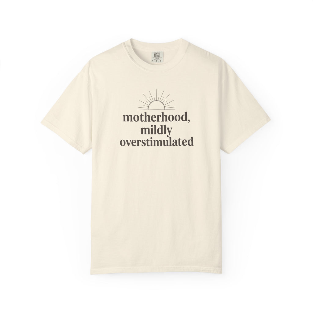 Motherhood Mildly Overstimulated T-shirt