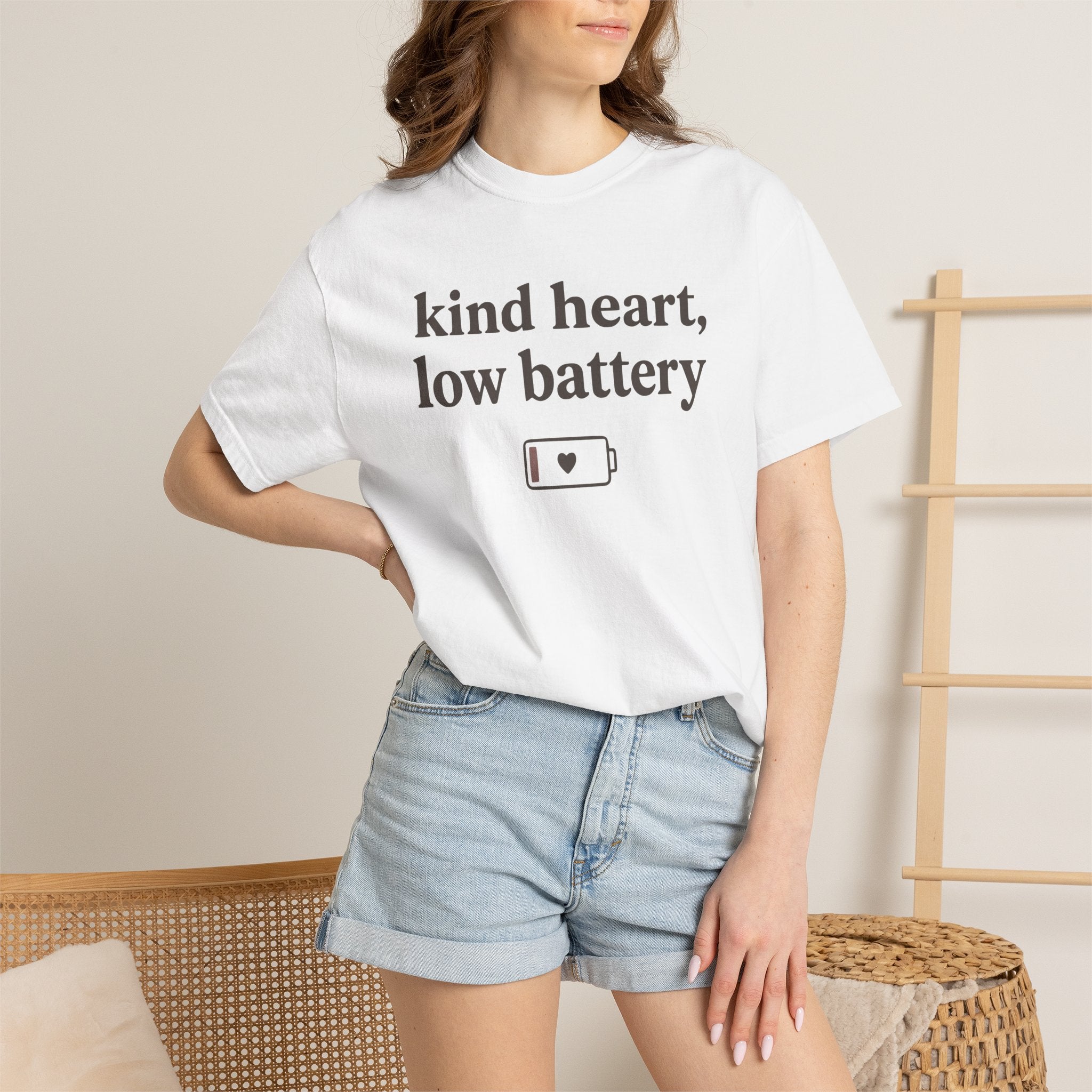 Kind Heart Low Battery T-shirt