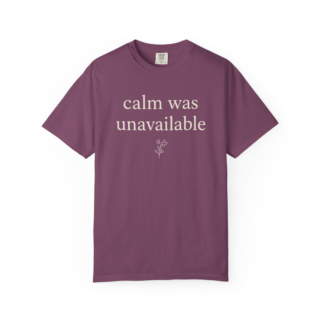 Calm Was Unavailable T-shirt