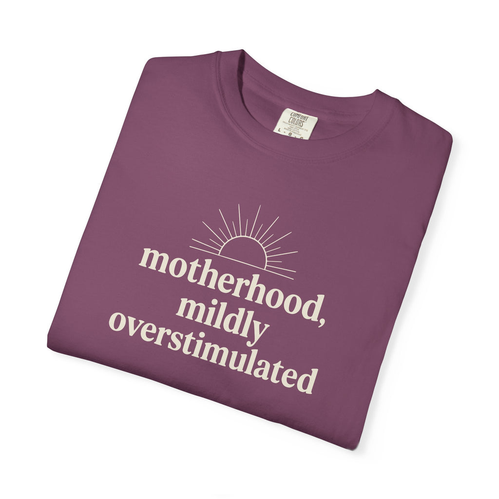 Motherhood Mildly Overstimulated T-shirt