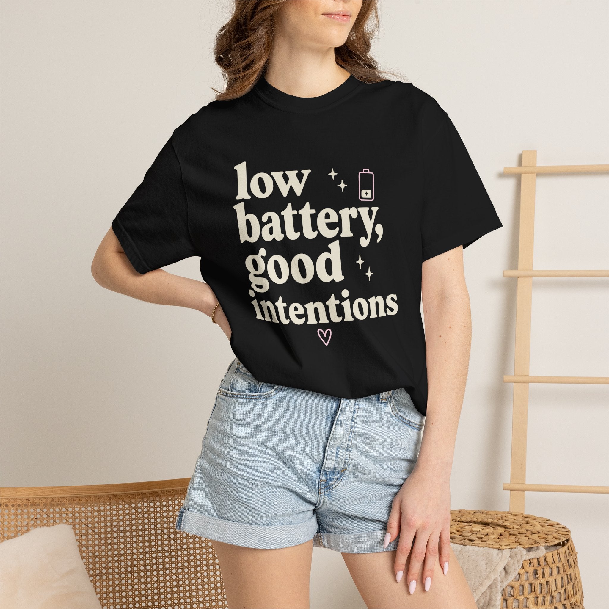 Low Battery Good Intentions T-shirt