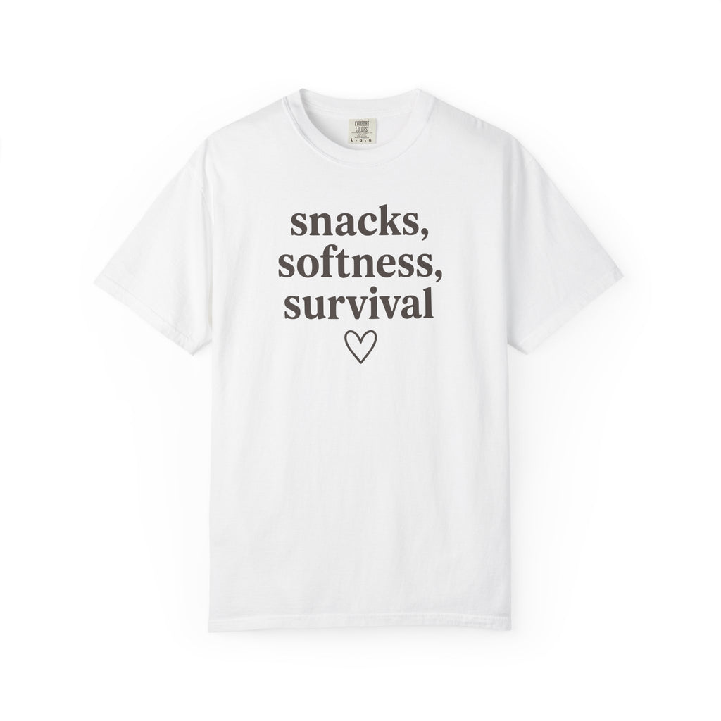 Snacks Softness Survival T-shirt