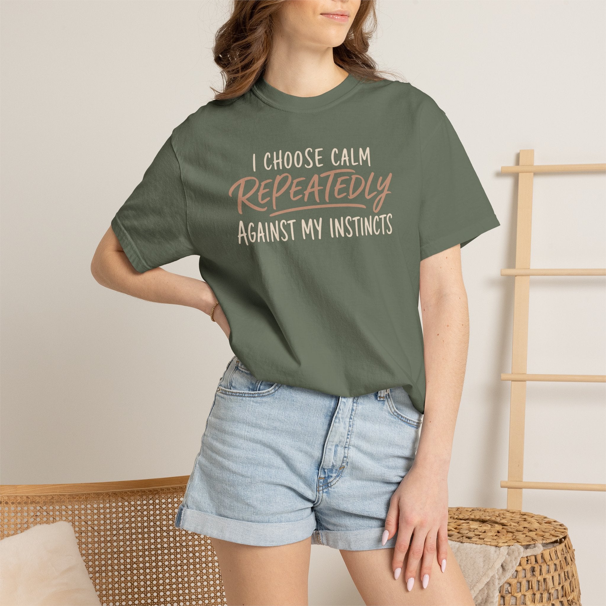 I Choose Calm Repeatedly T-shirt