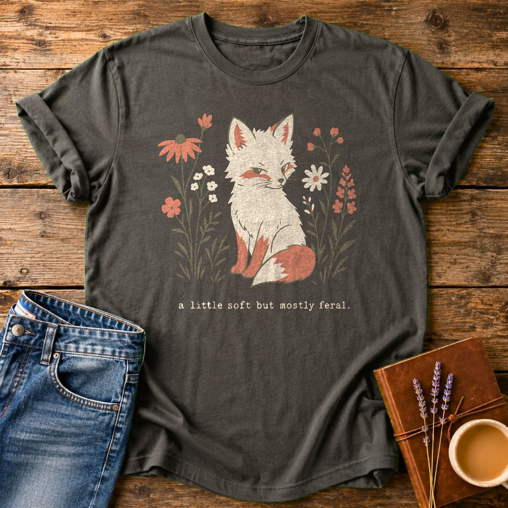 A Little Soft But Mostly Feral — Pepper garment-dyed tee