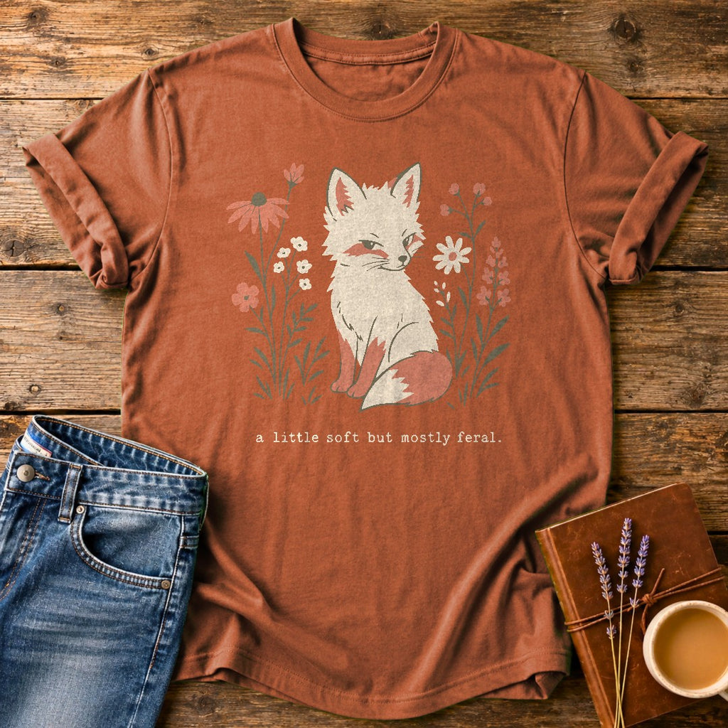 A Little Soft But Mostly Feral — Yam garment-dyed tee