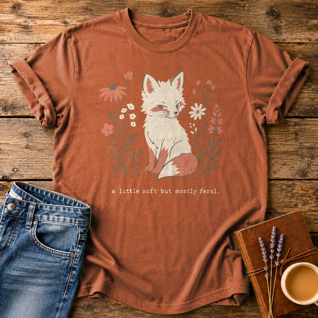 A Little Soft But Mostly Feral — Yam garment-dyed tee