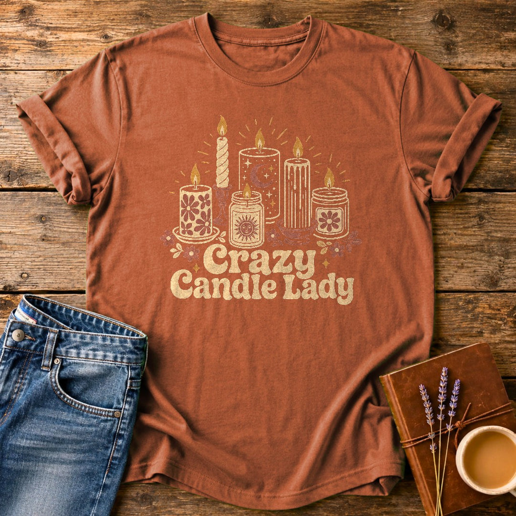 Crazy Candle Lady — Yam garment-dyed tee