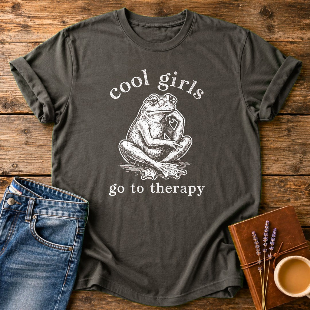 Cool Girls Go To Therapy — Pepper garment-dyed tee