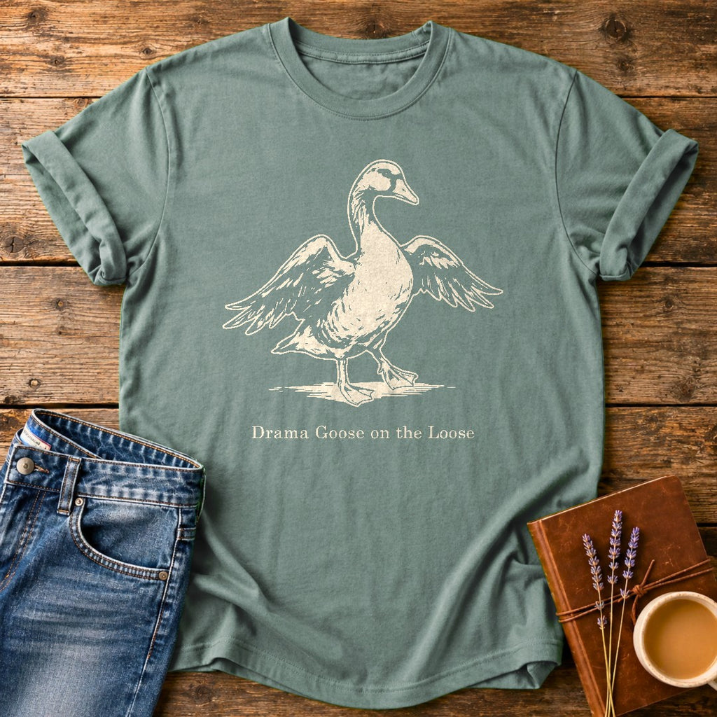 Drama Goose On The Loose — Bay garment-dyed tee