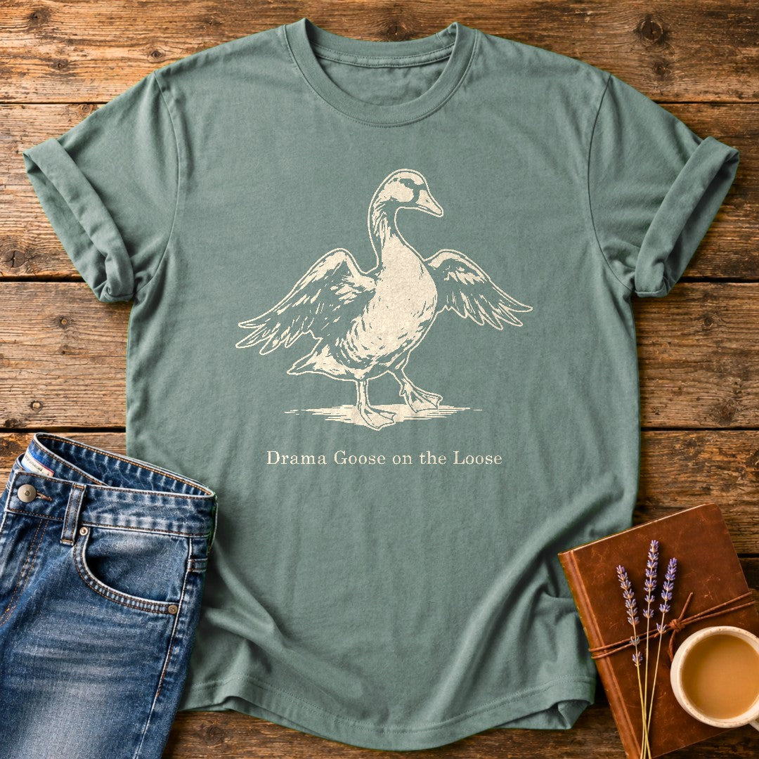 Drama Goose On The Loose — Bay garment-dyed tee