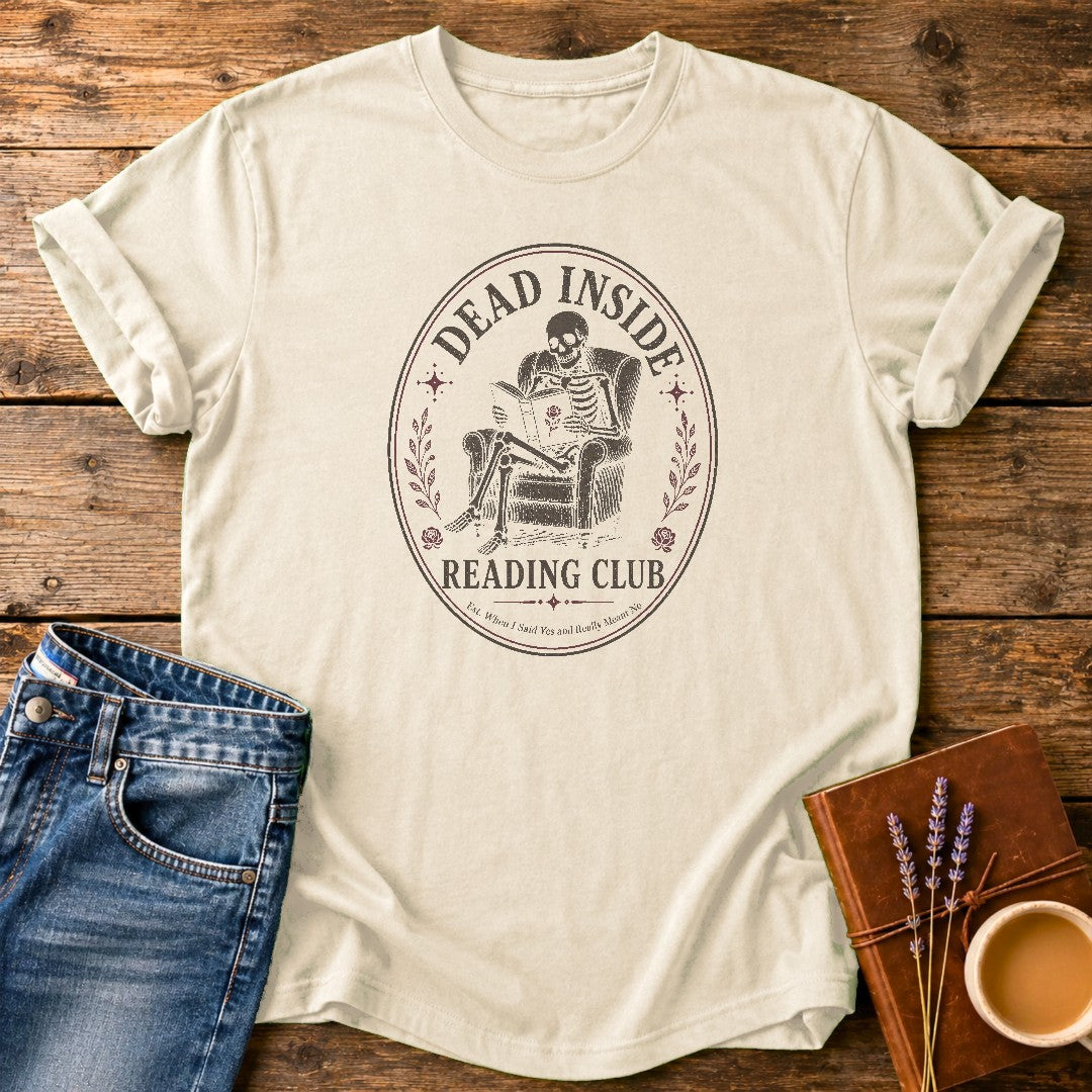 Dead Inside Reading Club — Ivory garment-dyed tee