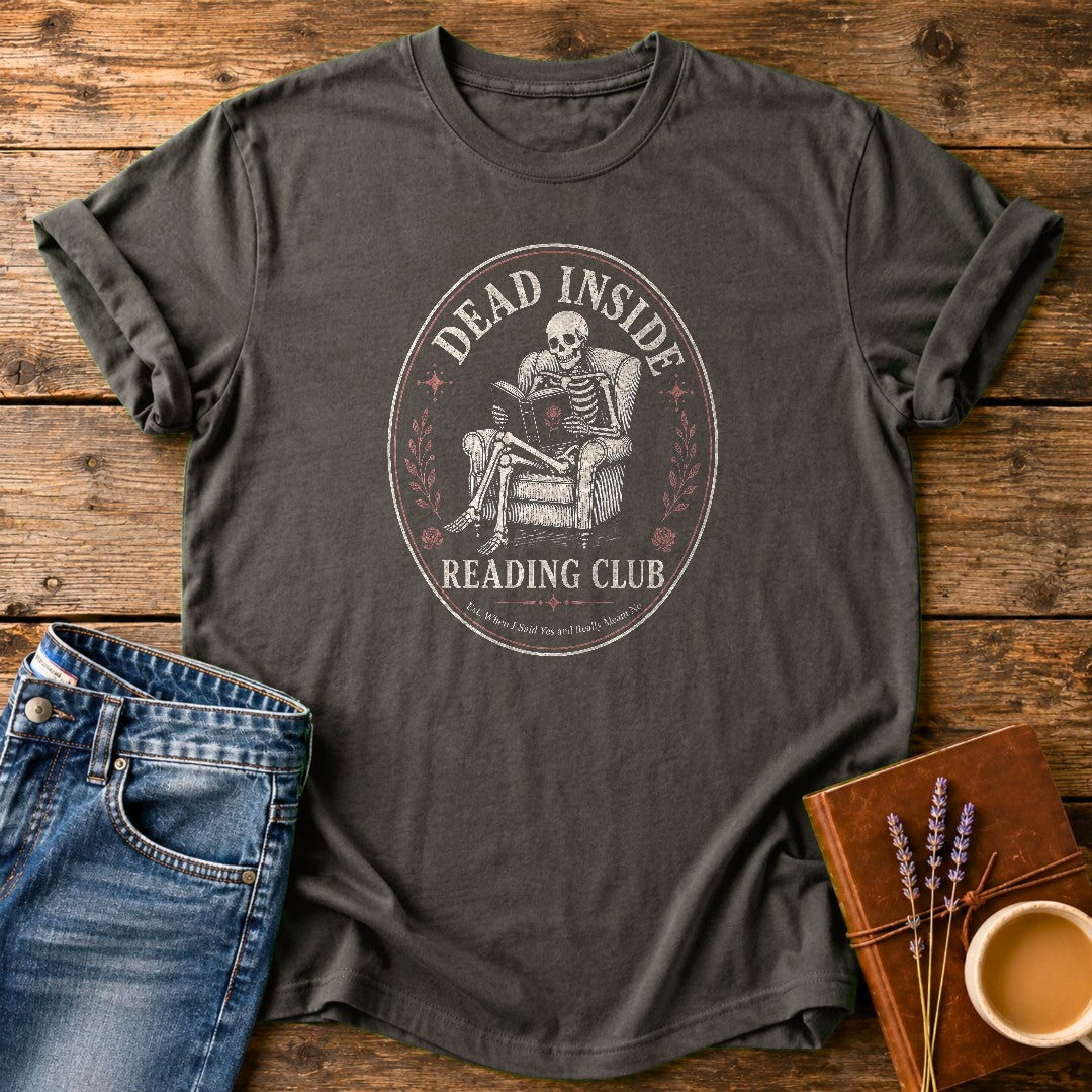 Dead Inside Reading Club — Pepper garment-dyed tee