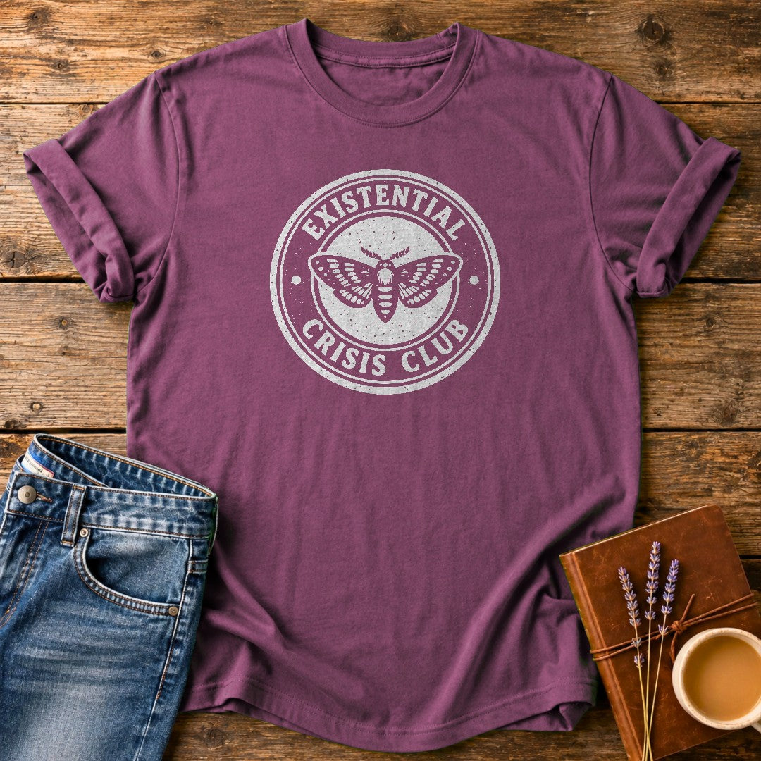 Existential Crisis Club — Berry garment-dyed tee