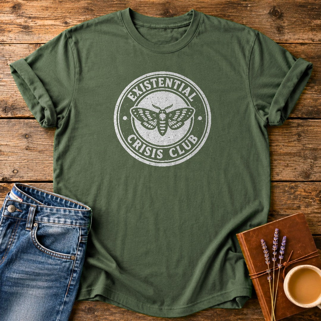 Existential Crisis Club — Moss garment-dyed tee