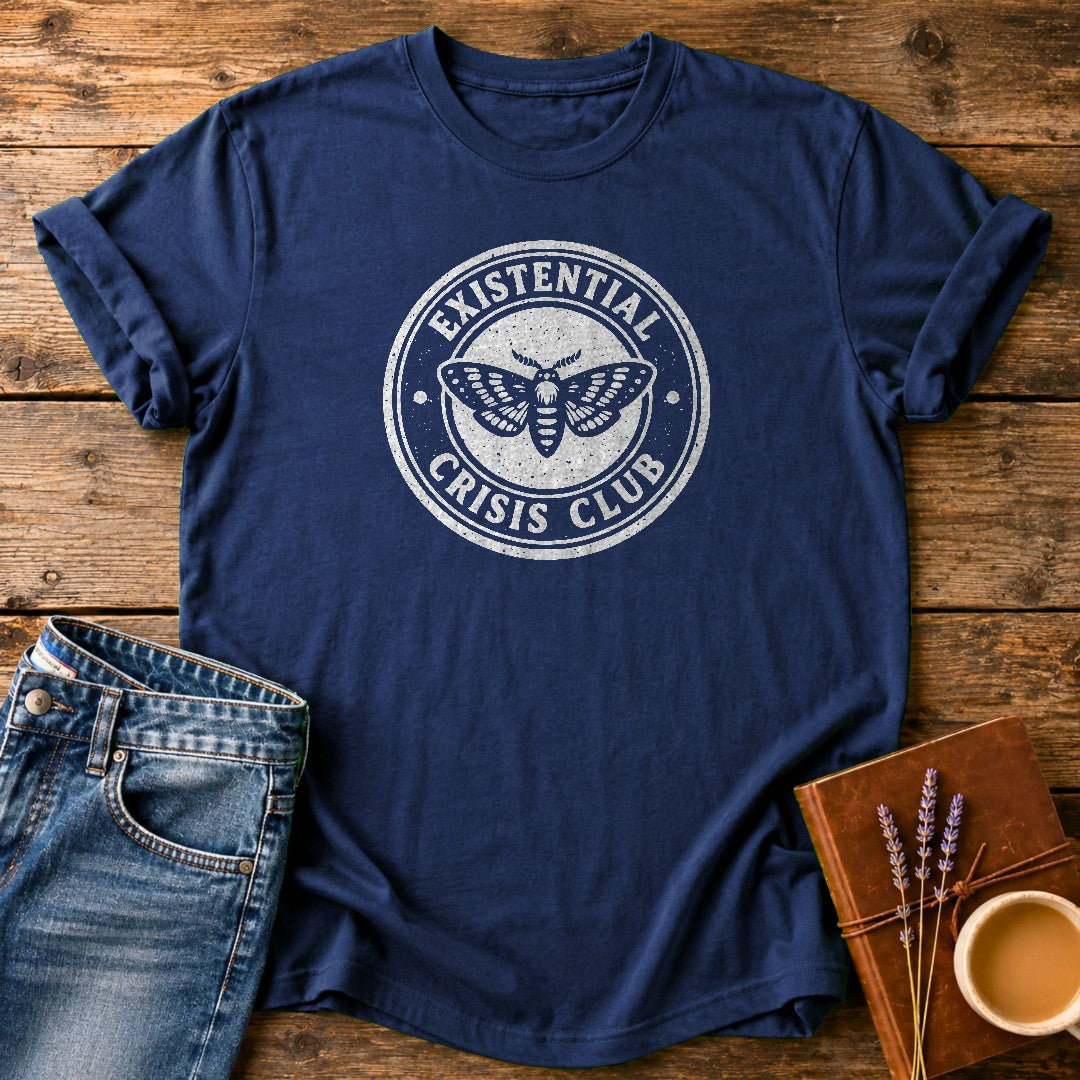 Existential Crisis Club — Navy garment-dyed tee